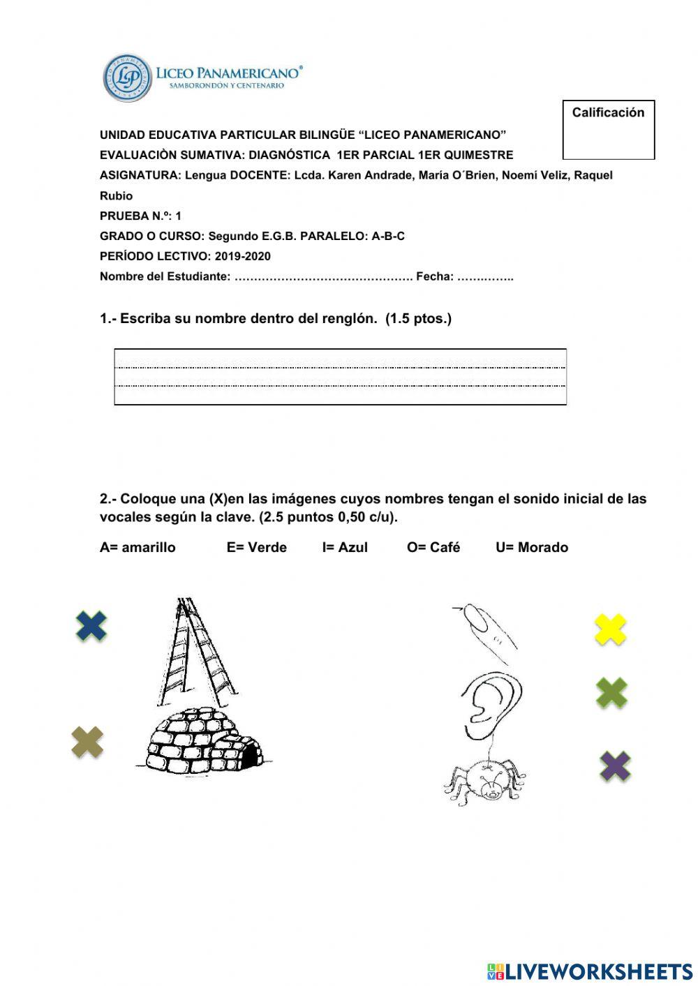 Prueba de diagnostico