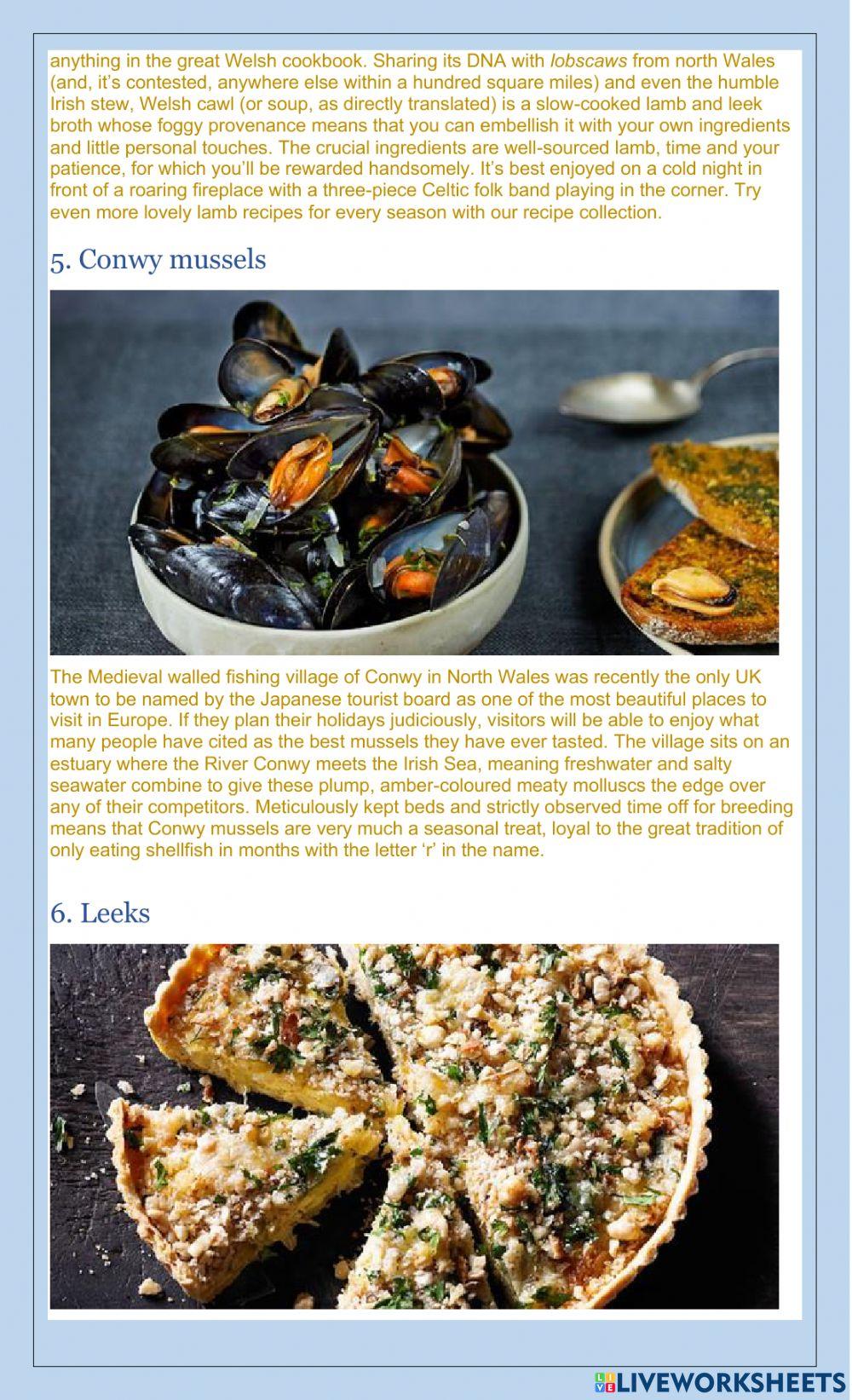 Top 10 foods to try in Wales