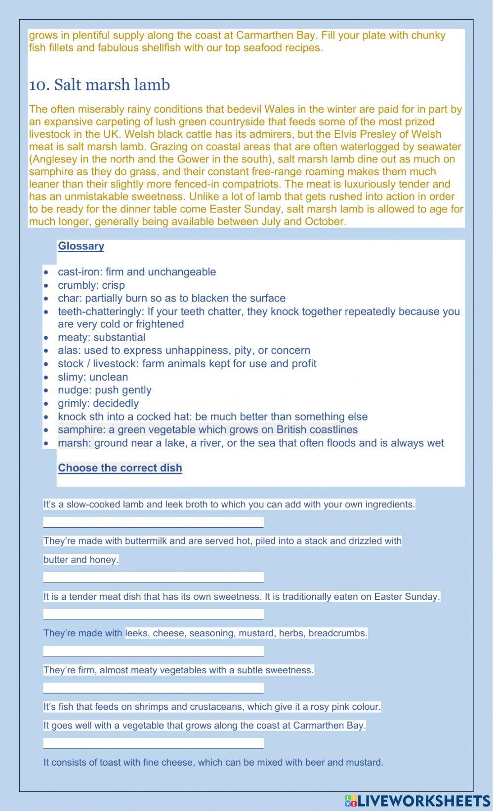 Top 10 foods to try in Wales