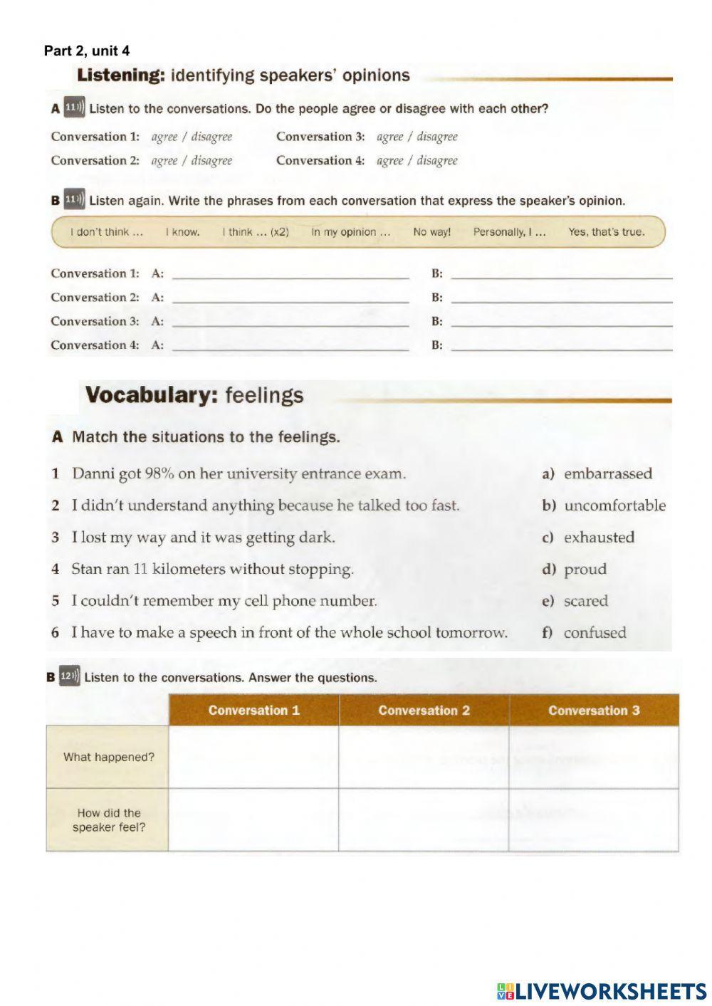 Unit 4 Open mind workbook
