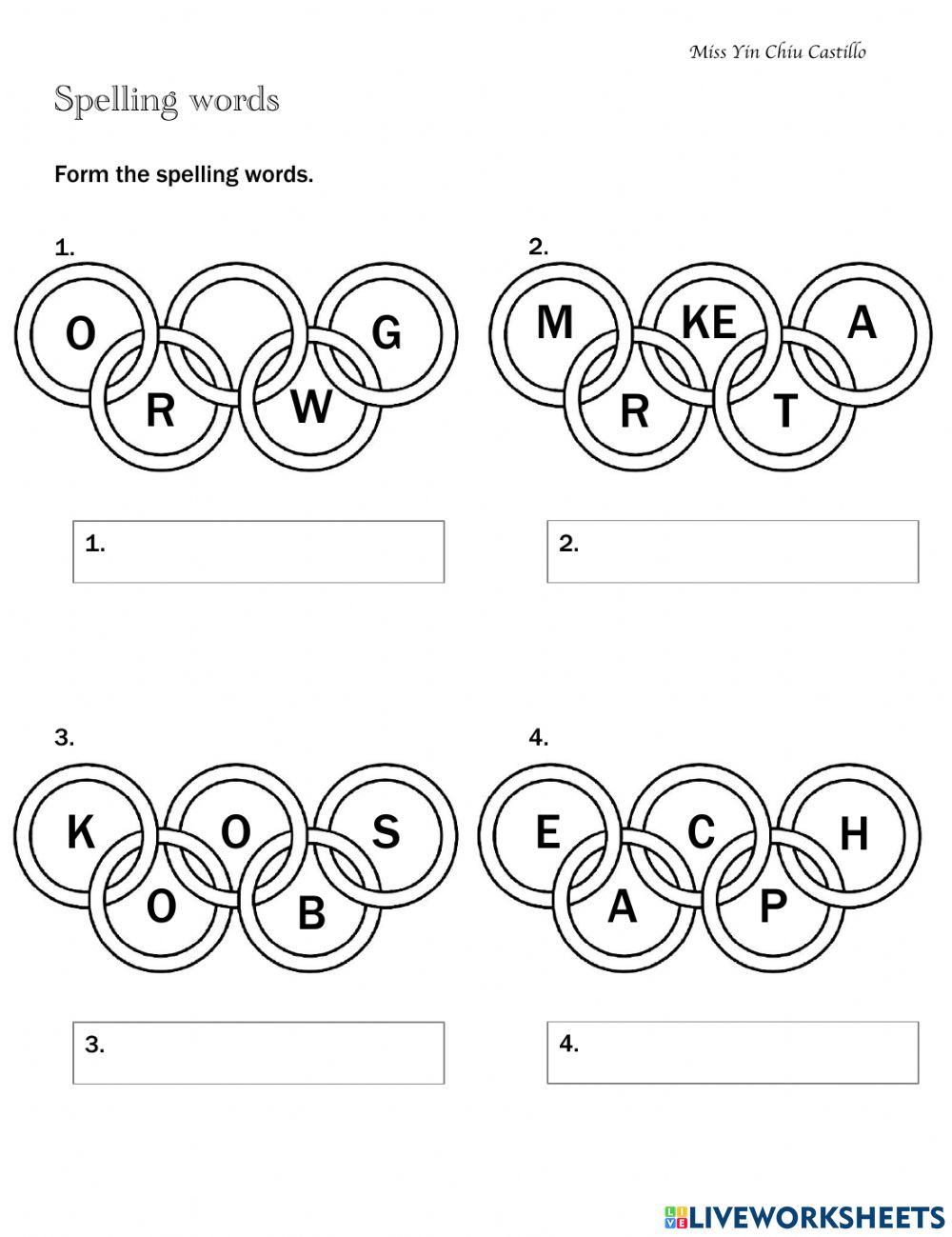 Spelling 1 olympic games 980837 arelly chiu castillo