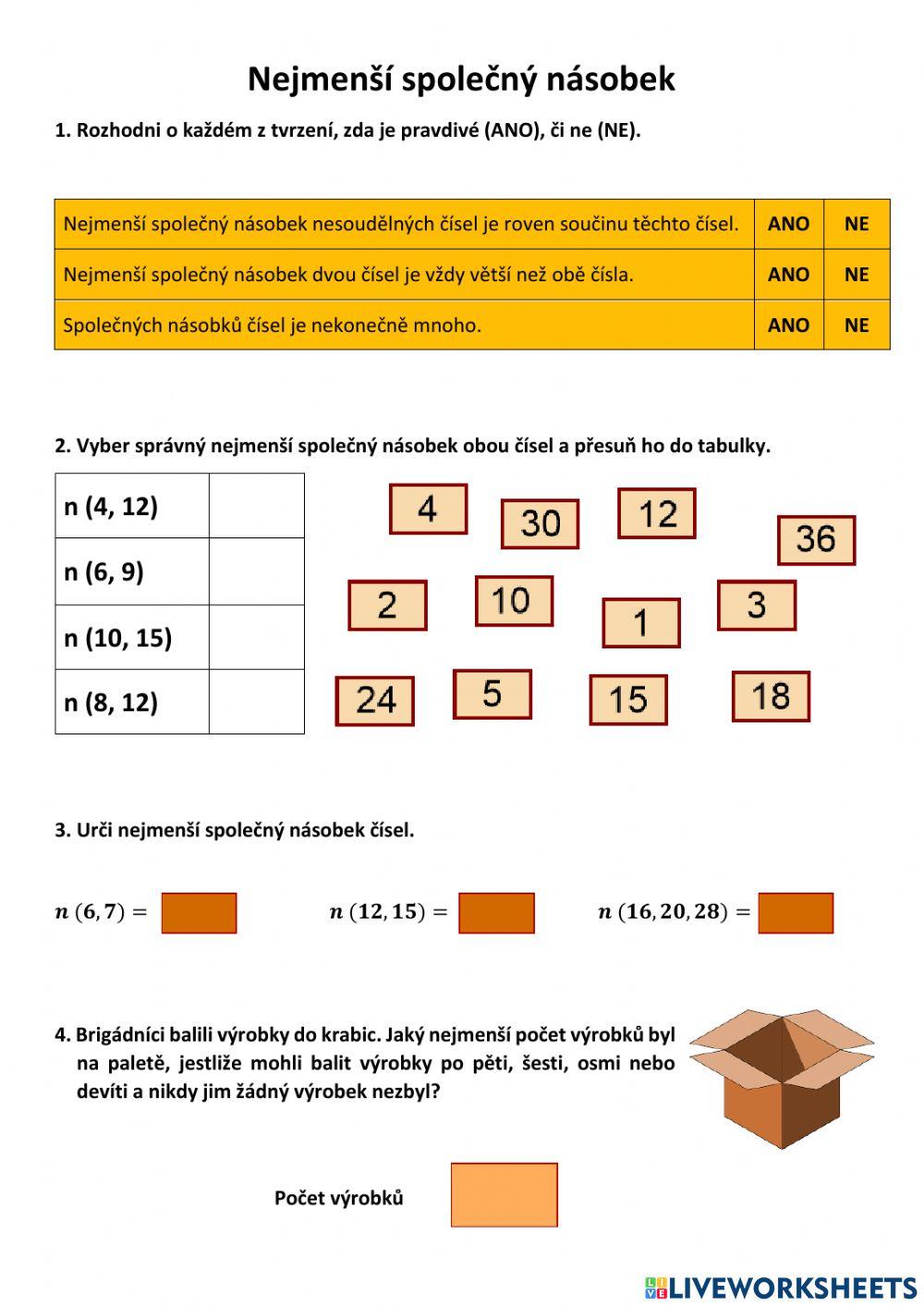 Nejmenší společný násobek