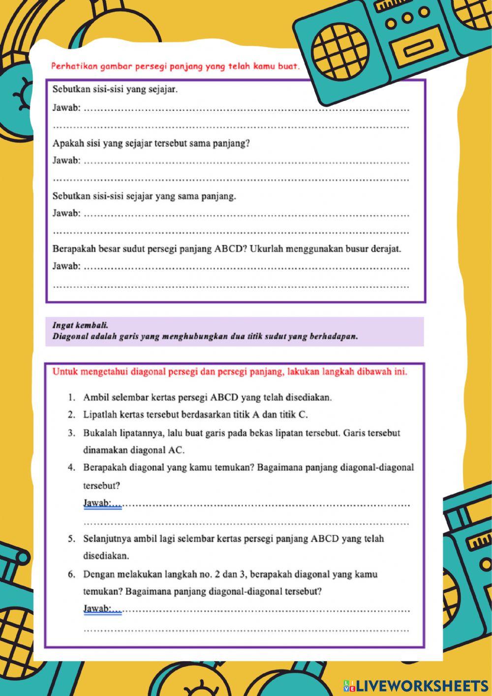 Keliling dan Luas Persegi dan Persegi Panjang