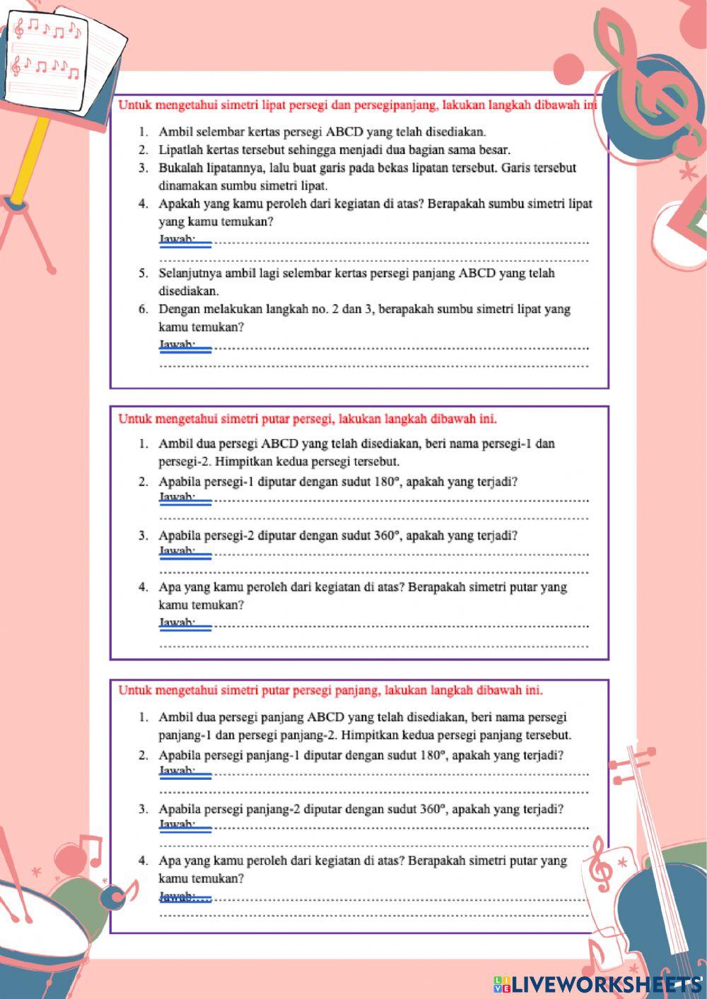 Keliling dan Luas Persegi dan Persegi Panjang