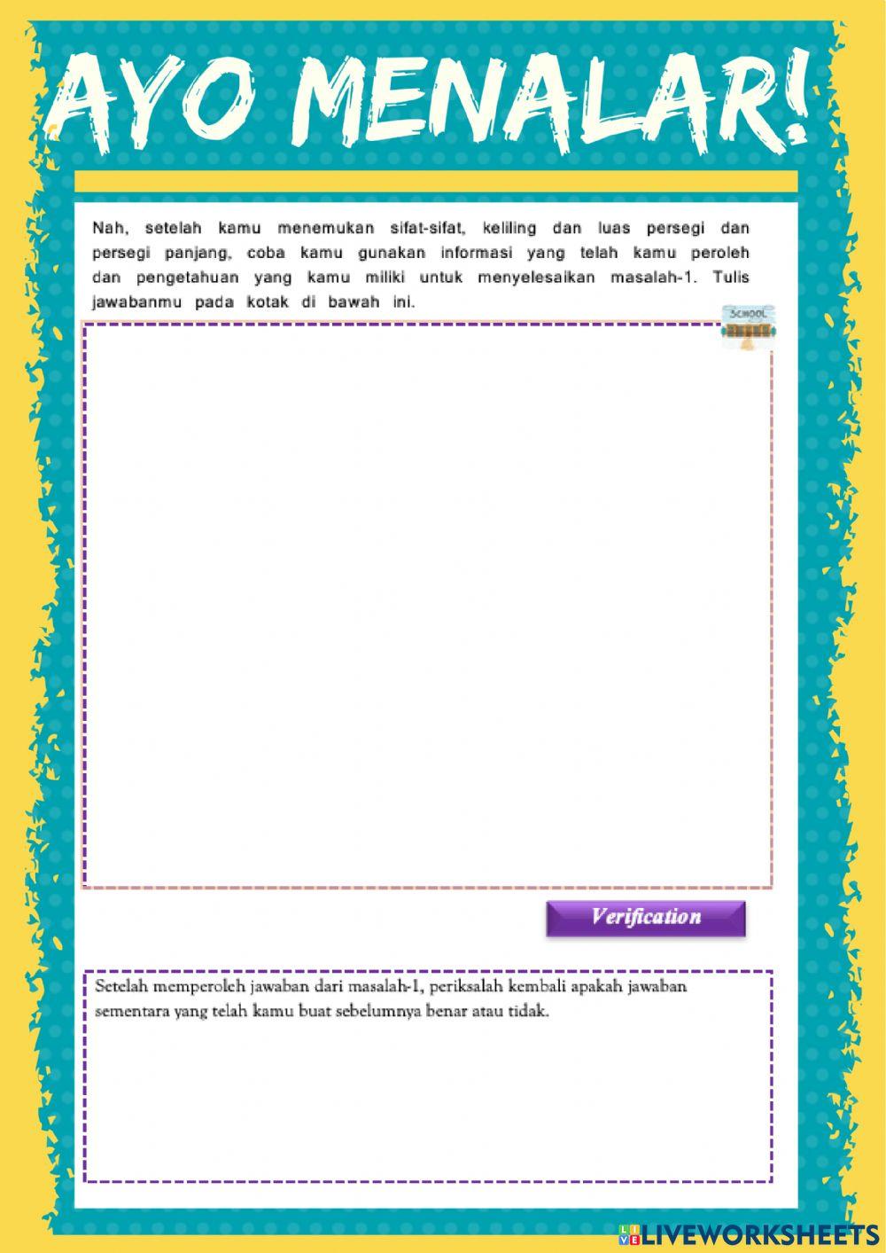 Keliling dan Luas Persegi dan Persegi Panjang