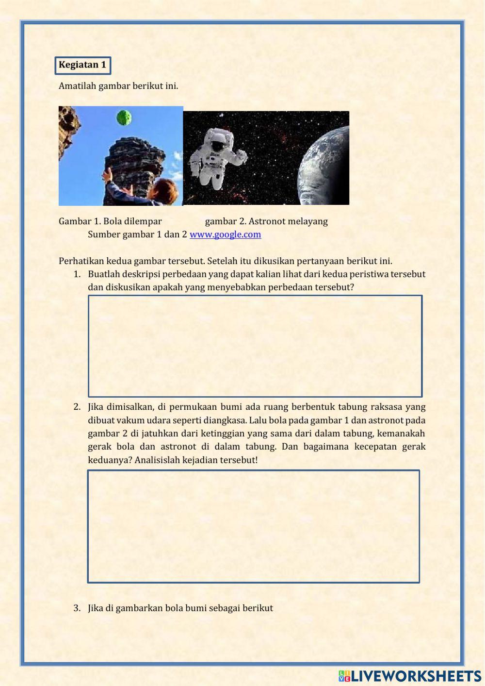 Lkpd Medan dan Percepatan Gravitasi