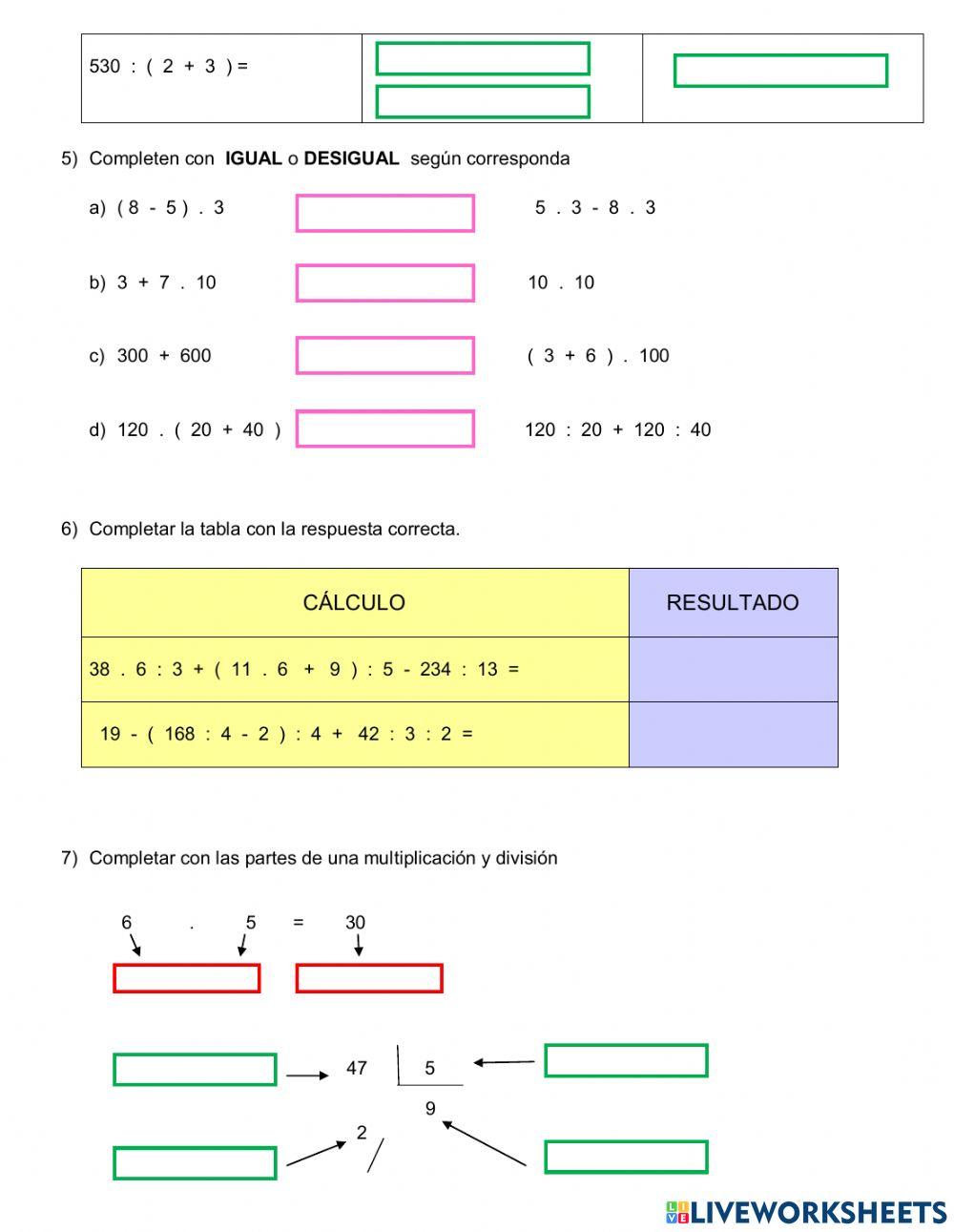 Trabajo evaluativo sistema de numeración