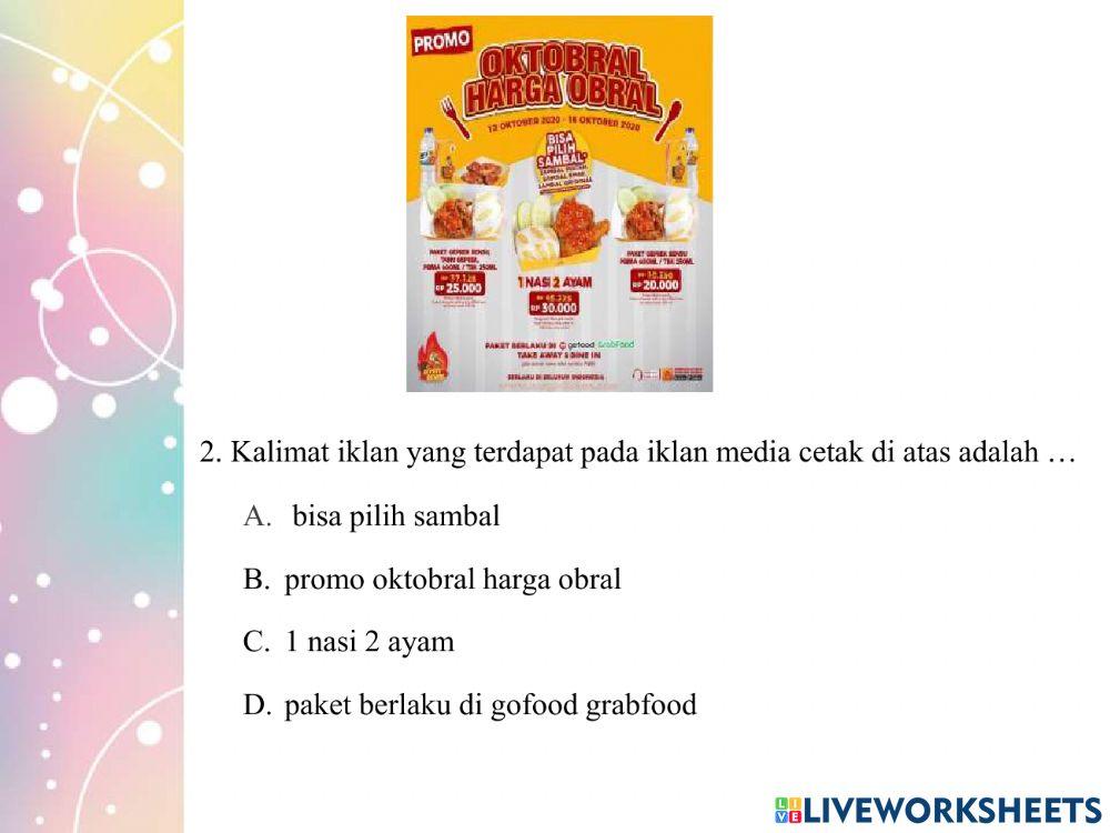 Evaluasi Belajar Tema 9 Subtema 1 Pembelajaran 2