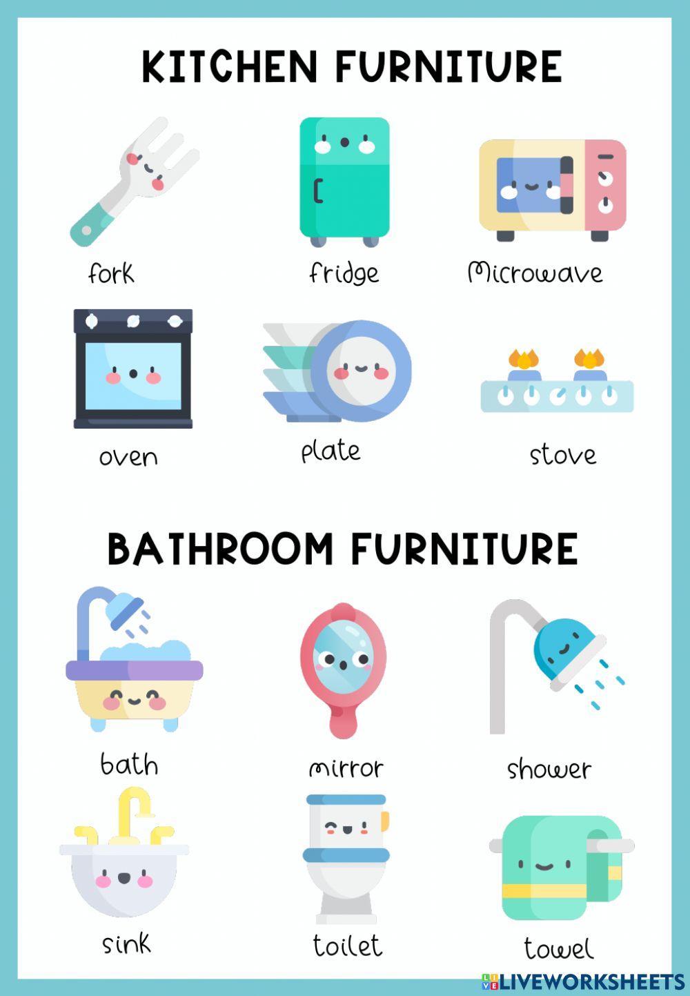 3. Parts of the house and furniture