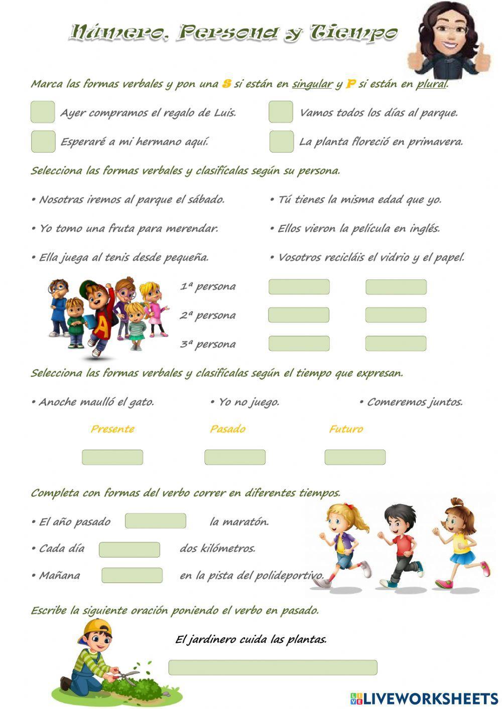 Número, Persona y Tiempo