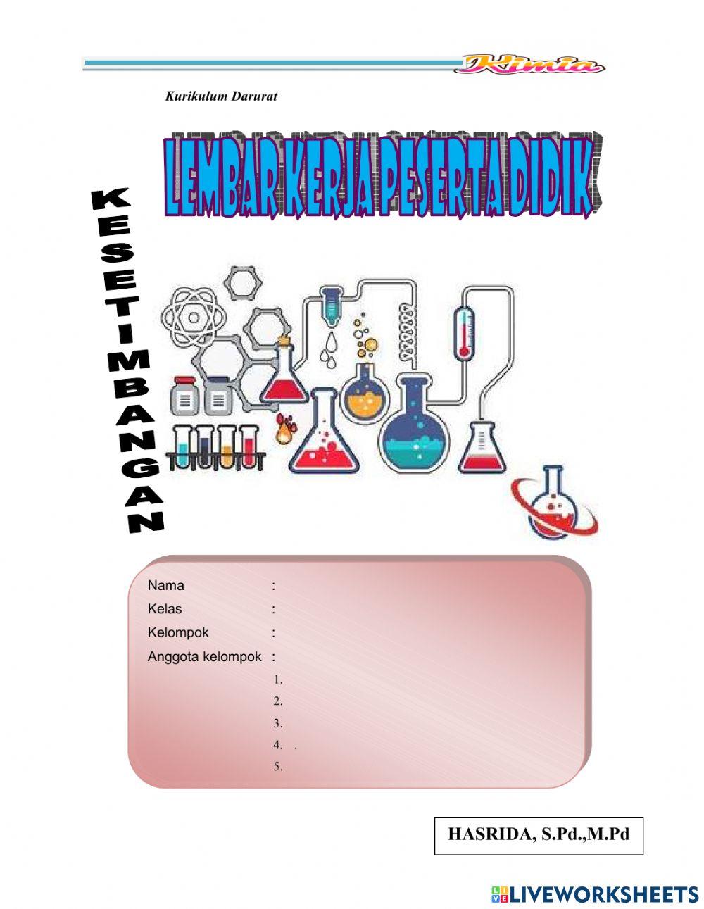E-LKPD 1 kesetimbangan kimia