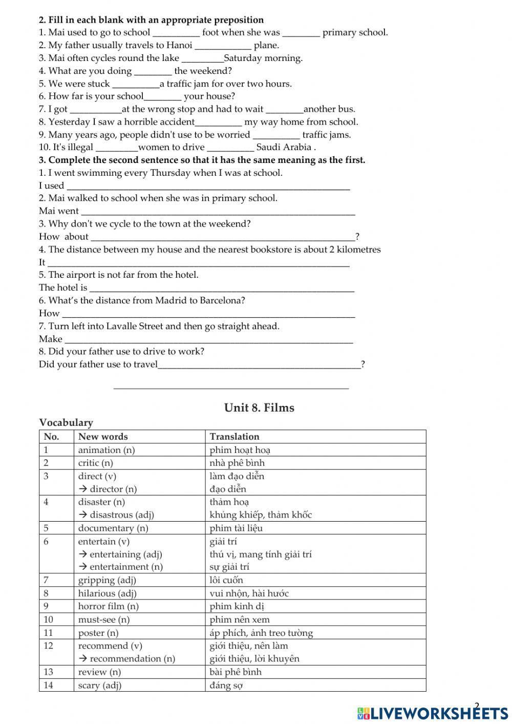 Grade 7 - Unit 7-12 review