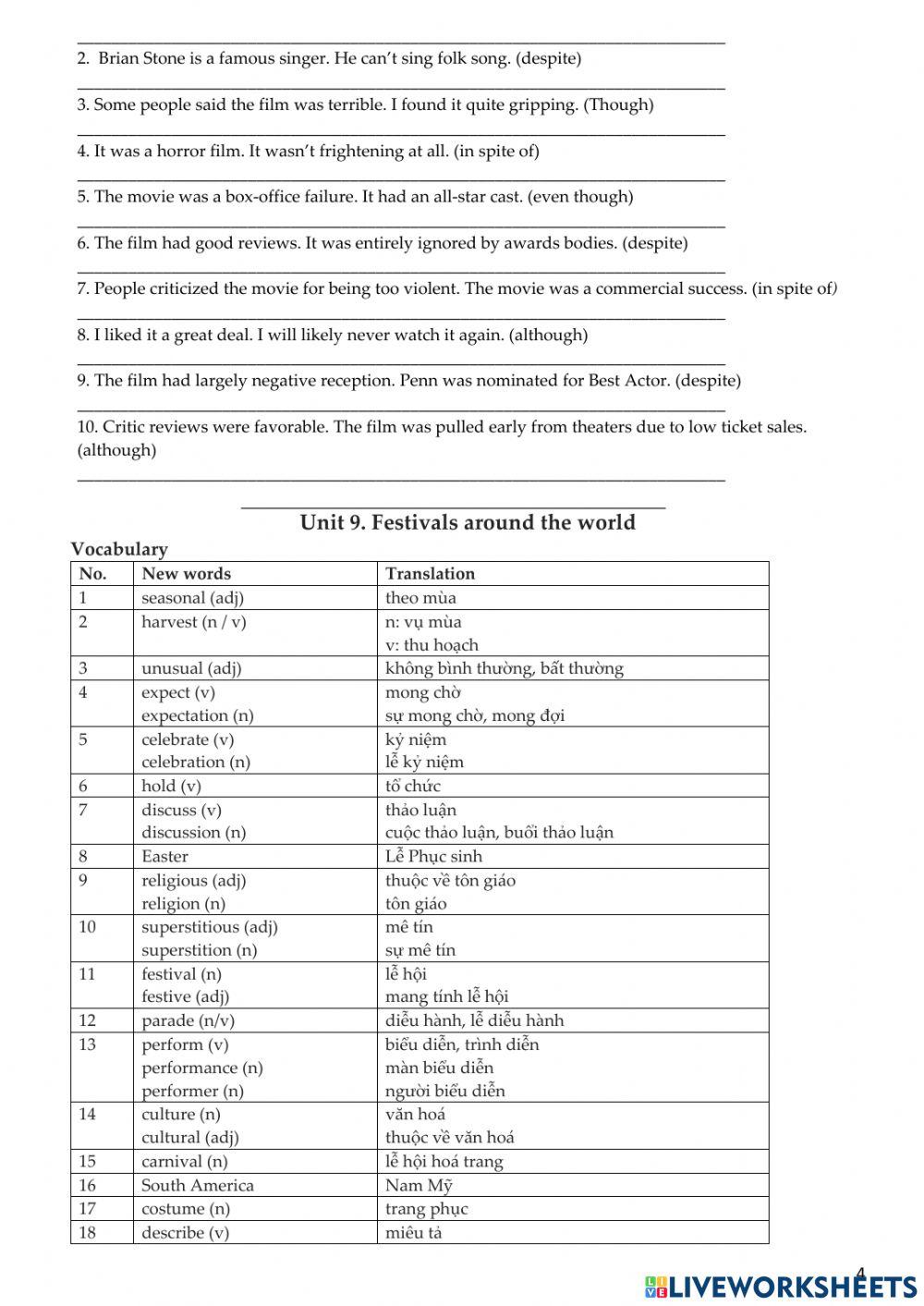 Grade 7 - Unit 7-12 review