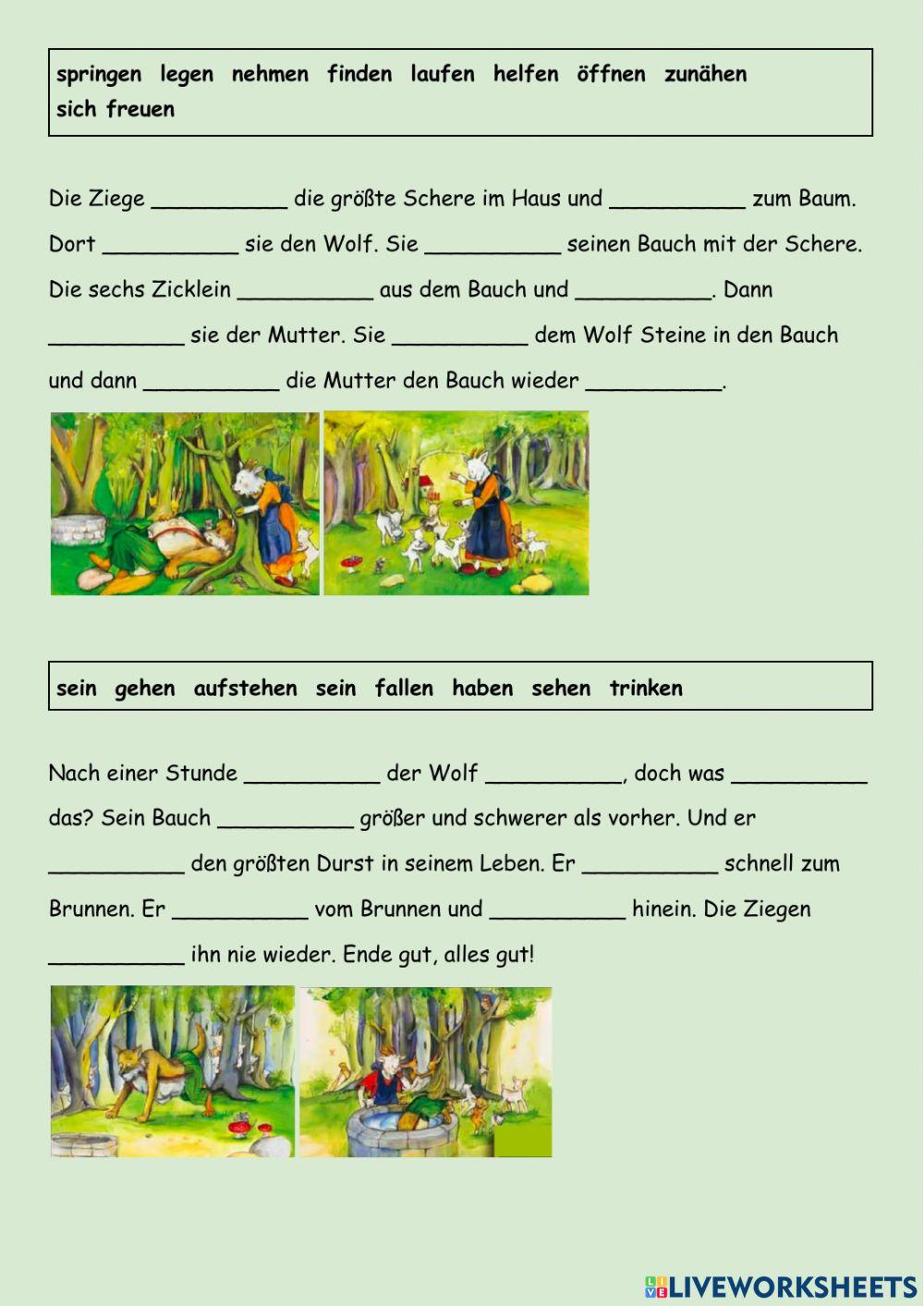 Der Wolf und die sieben Zicklein