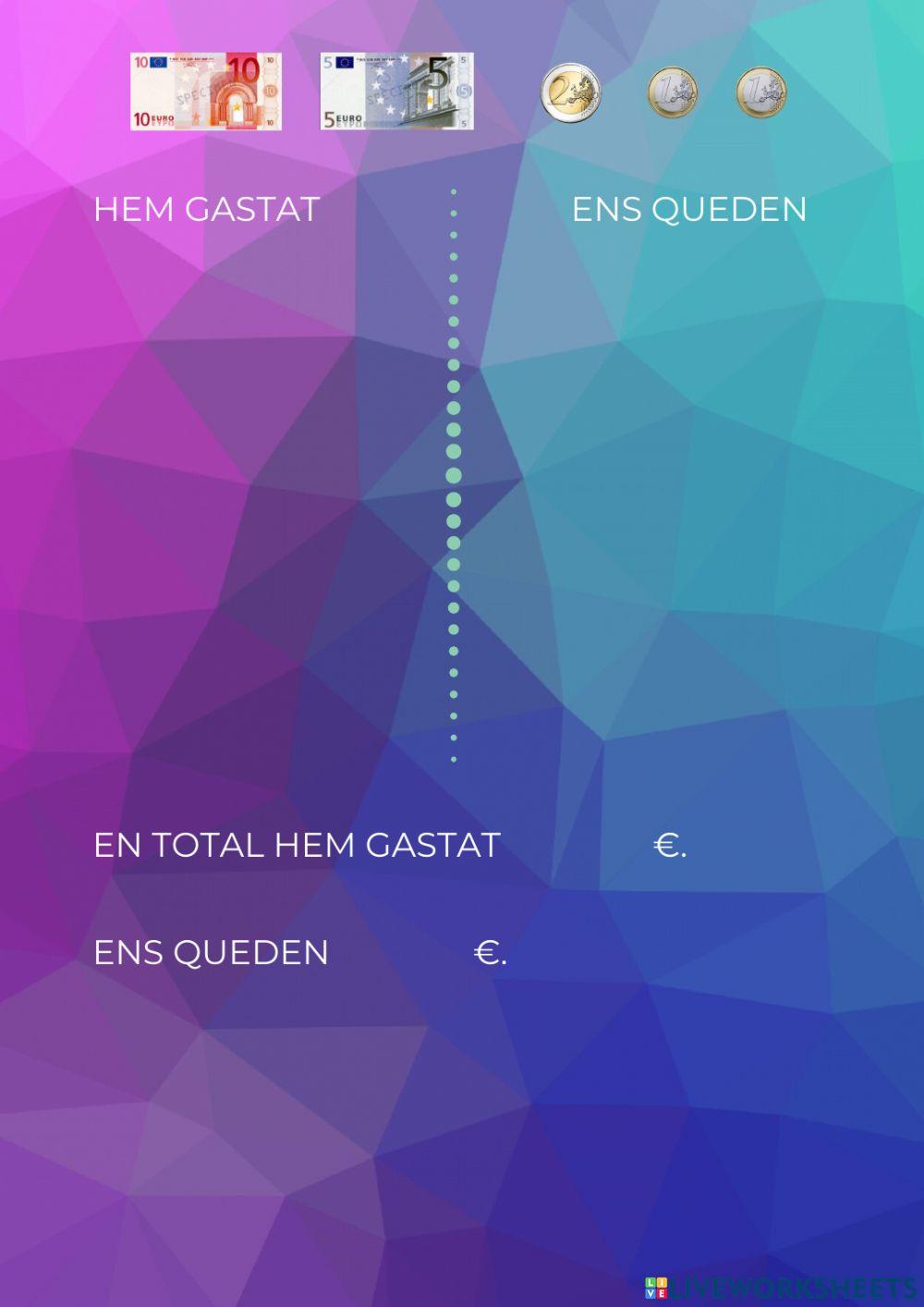 Comprem (1-20) | Free Interactive Worksheets | 981552