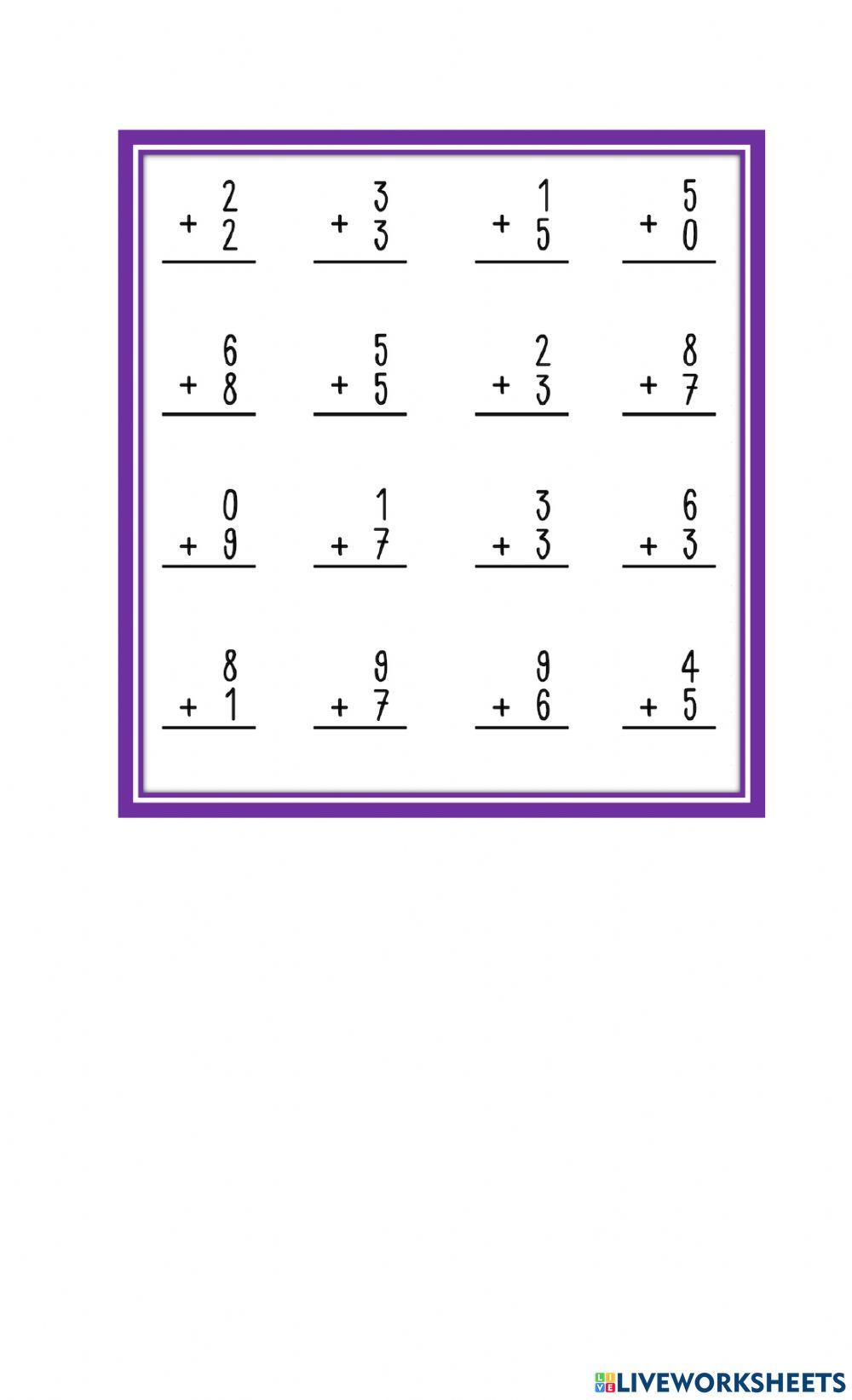 Conteo de 2 en 2 y sumas
