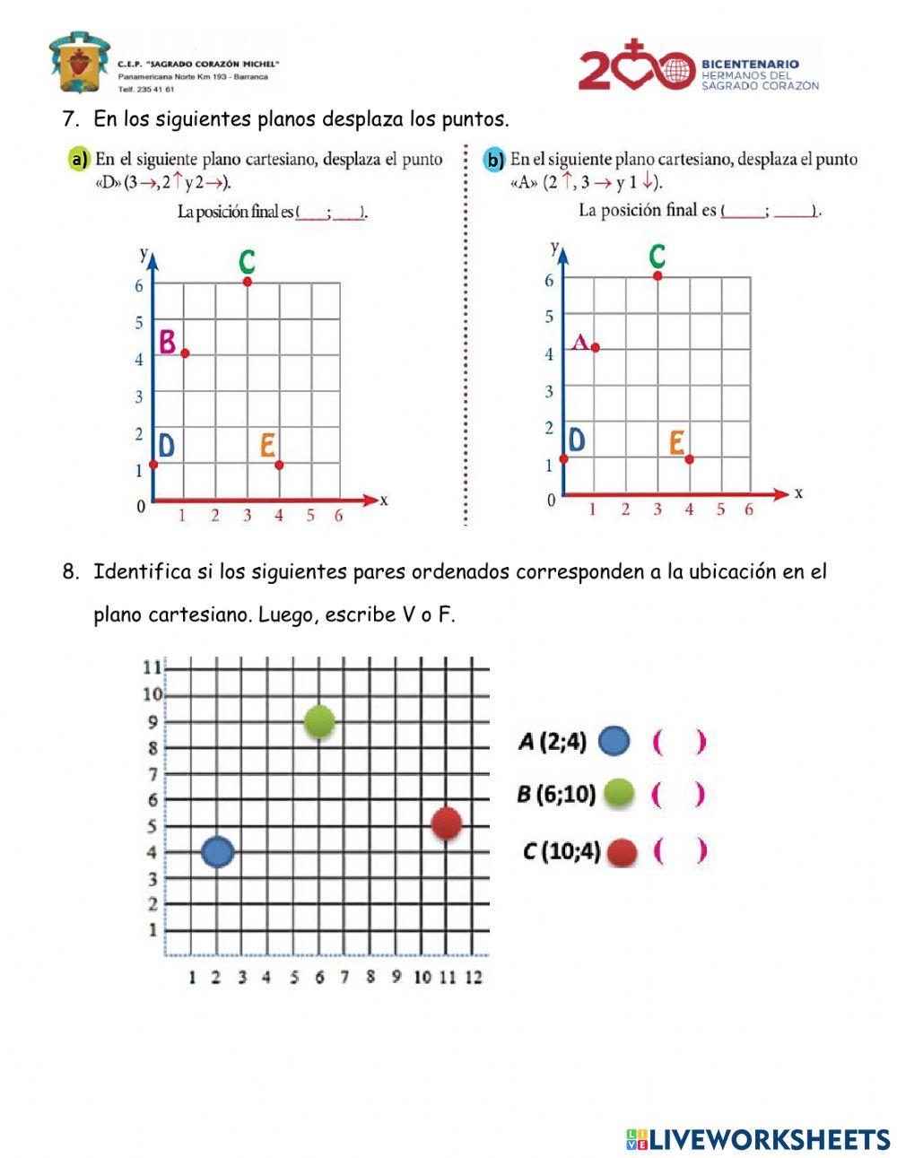 Examen bimestral de matemática