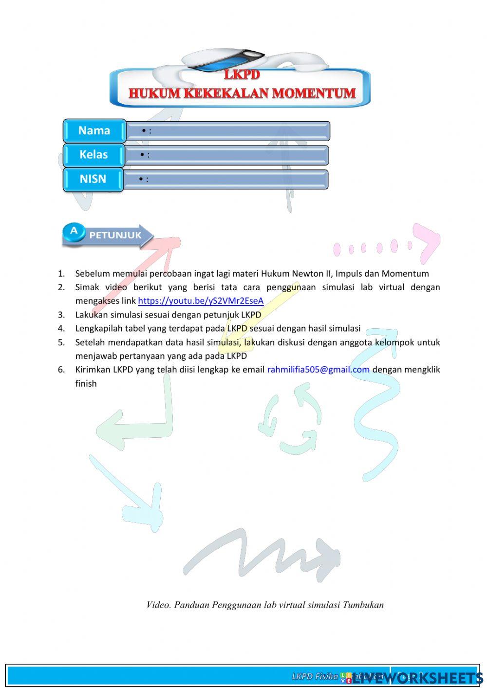 LKPD Hk. Kekekalan Momentum