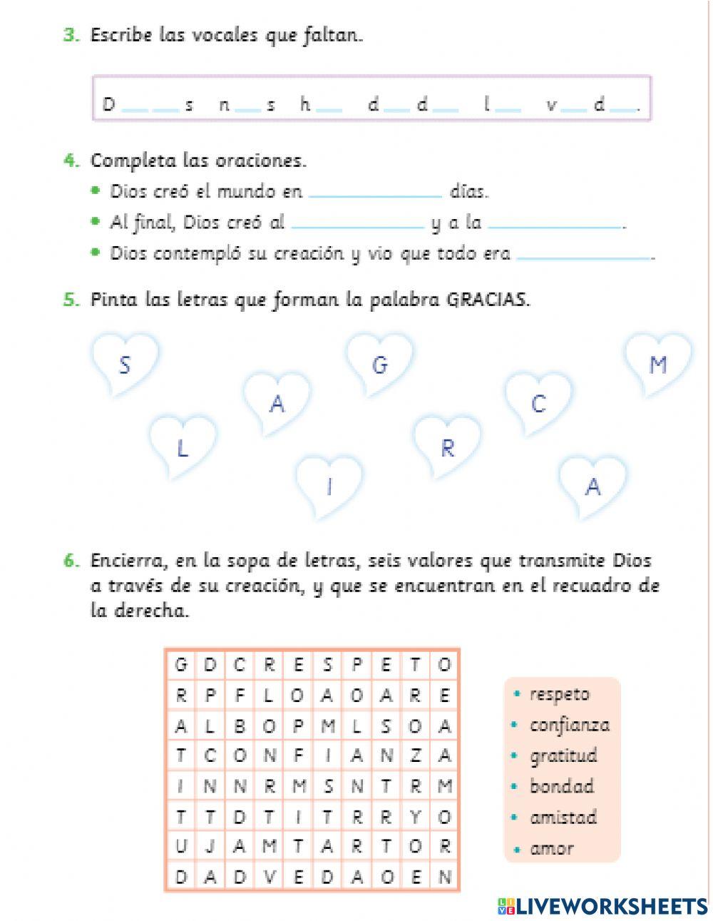 La creacion de dios.