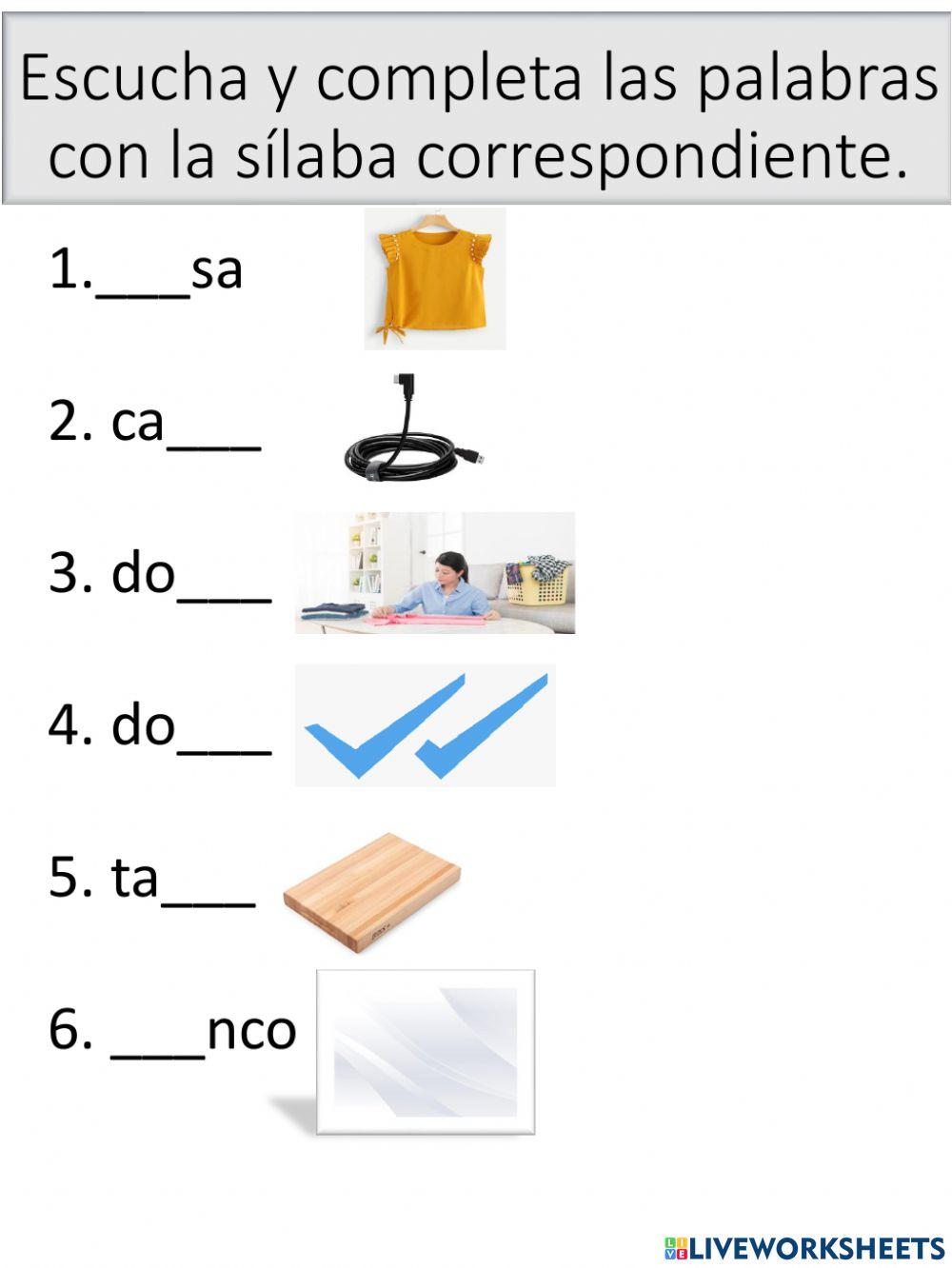 Vocabulario del sonido bl
