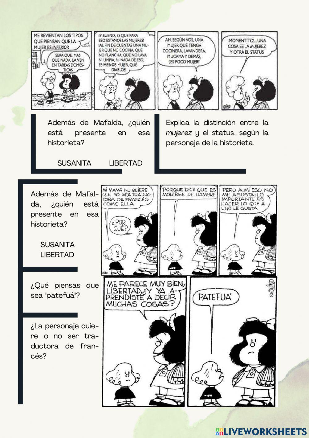Mafalda y las profesiones