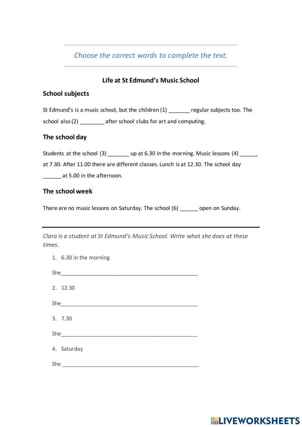 Grmmar Practice-Presente Simple (Affirmative - Negative) 