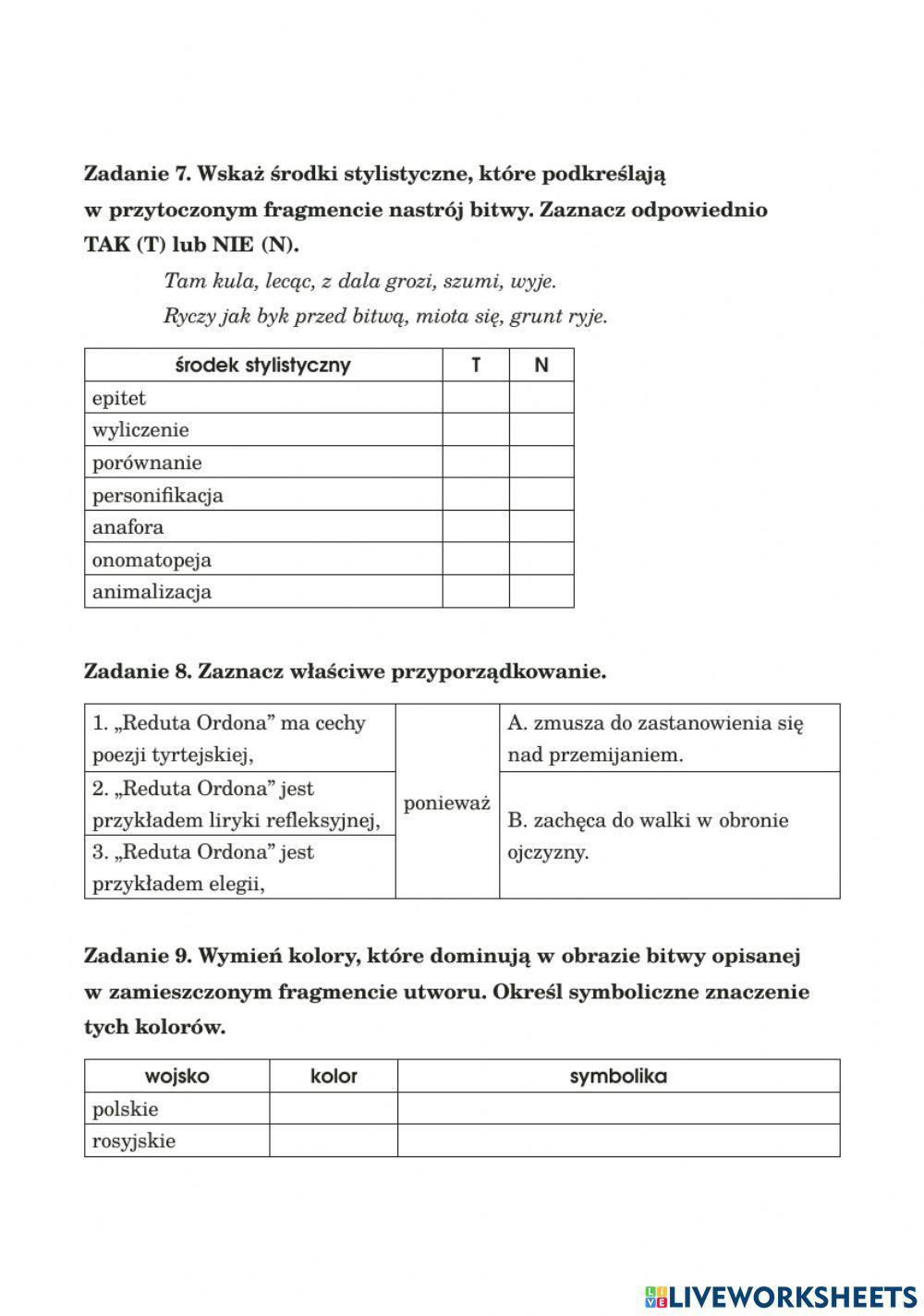 Test - Reduta Ordona