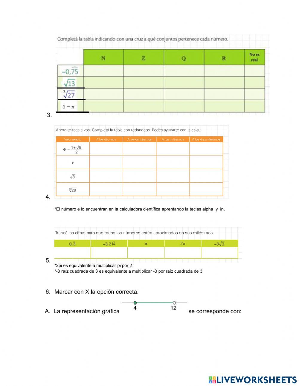 Unidad 1: números reales