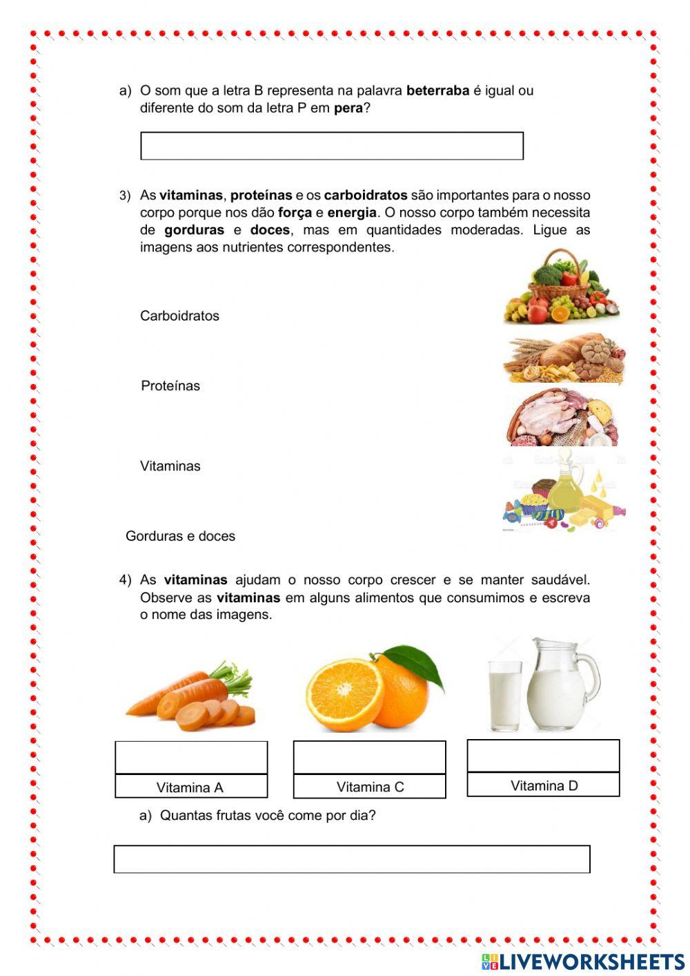 Sequência didática A cesta de Dona Maricota