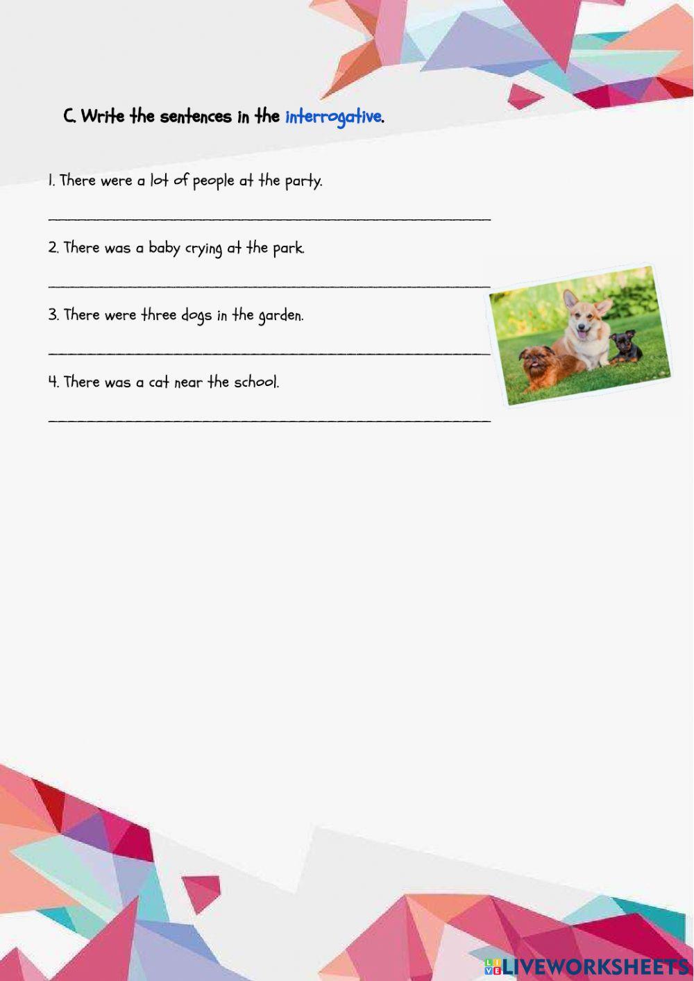 Past simple - There to be