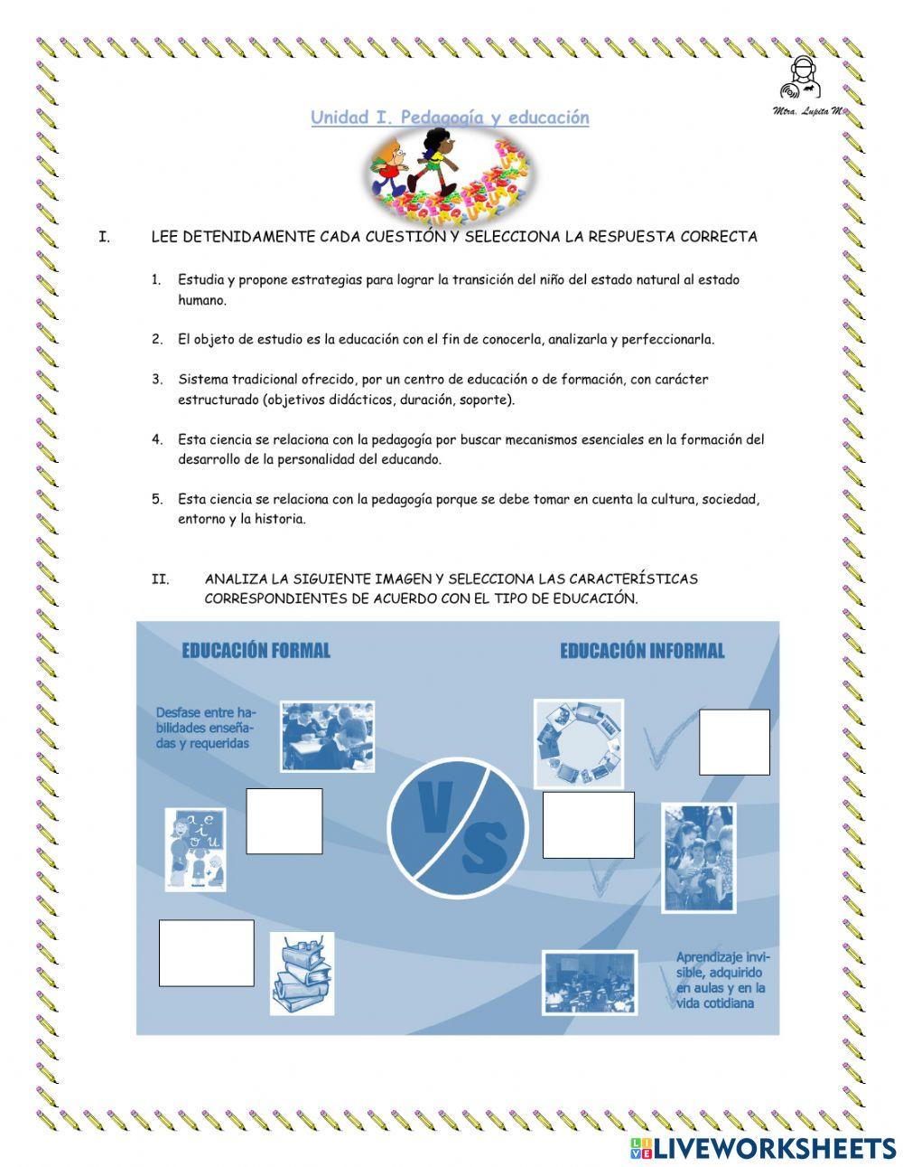 Pedagogia y educacion