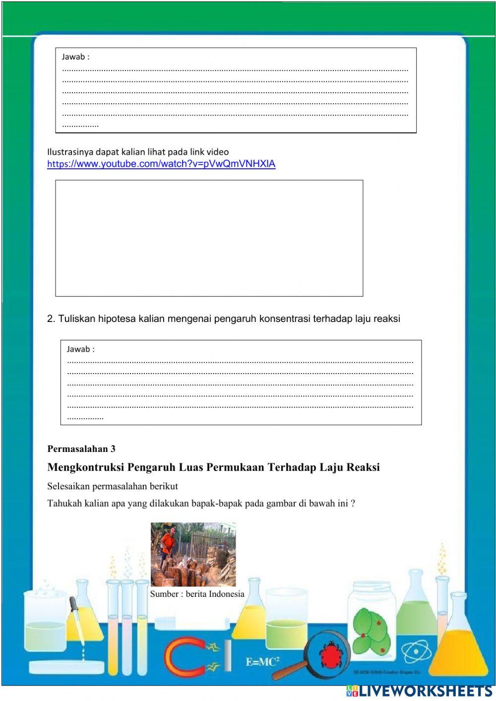 E-LKPD Laju Reaksi