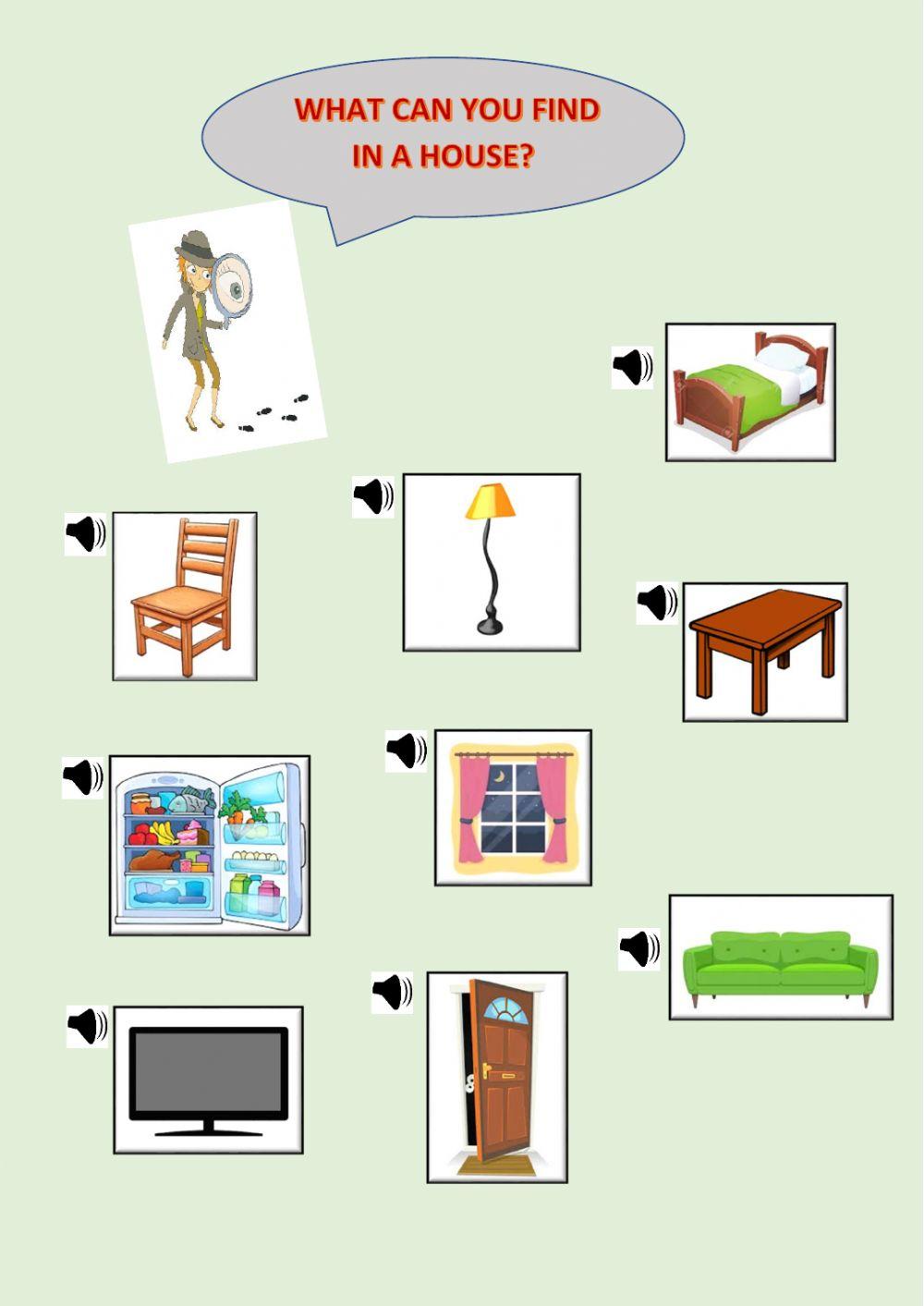 Parts of the house an objects