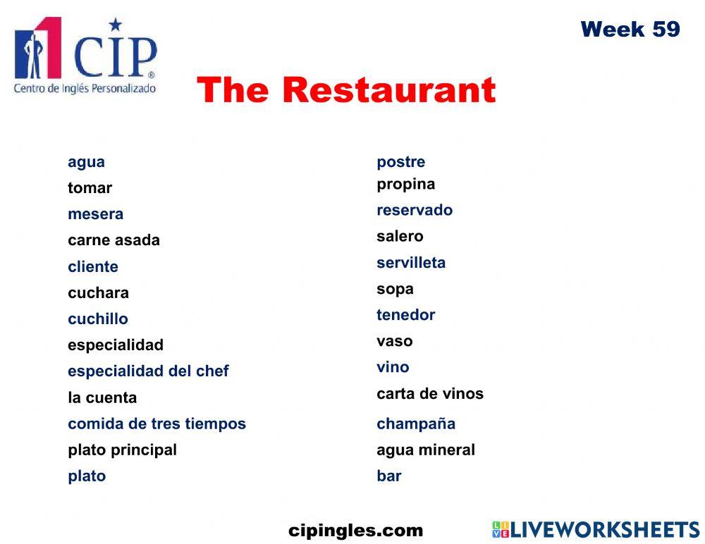 The Restaurant Week 59