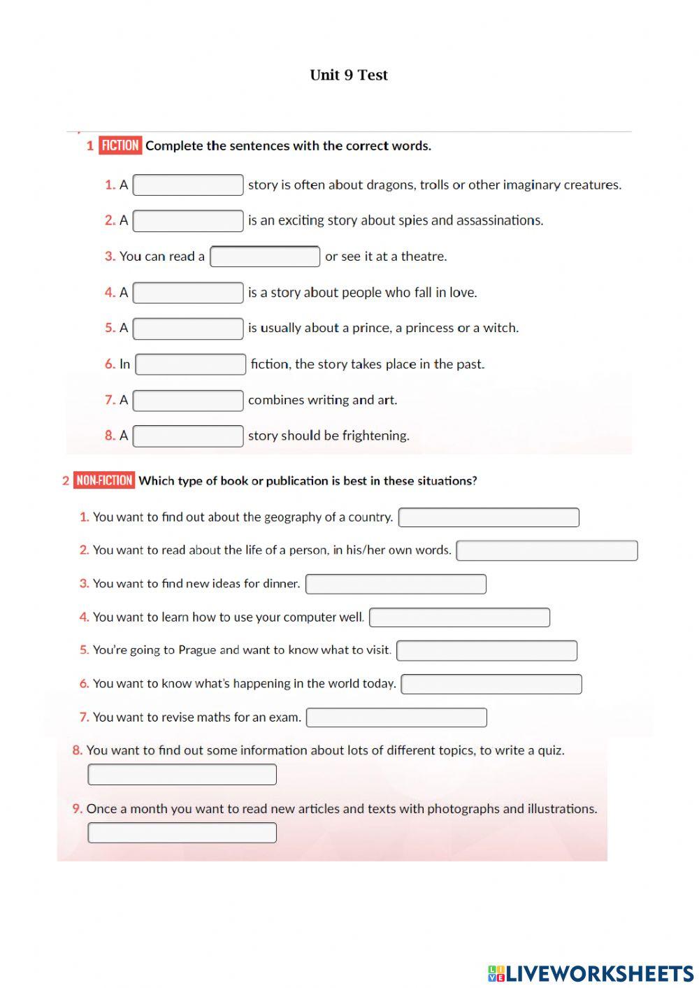 Gateway B1 Unit 9 Test