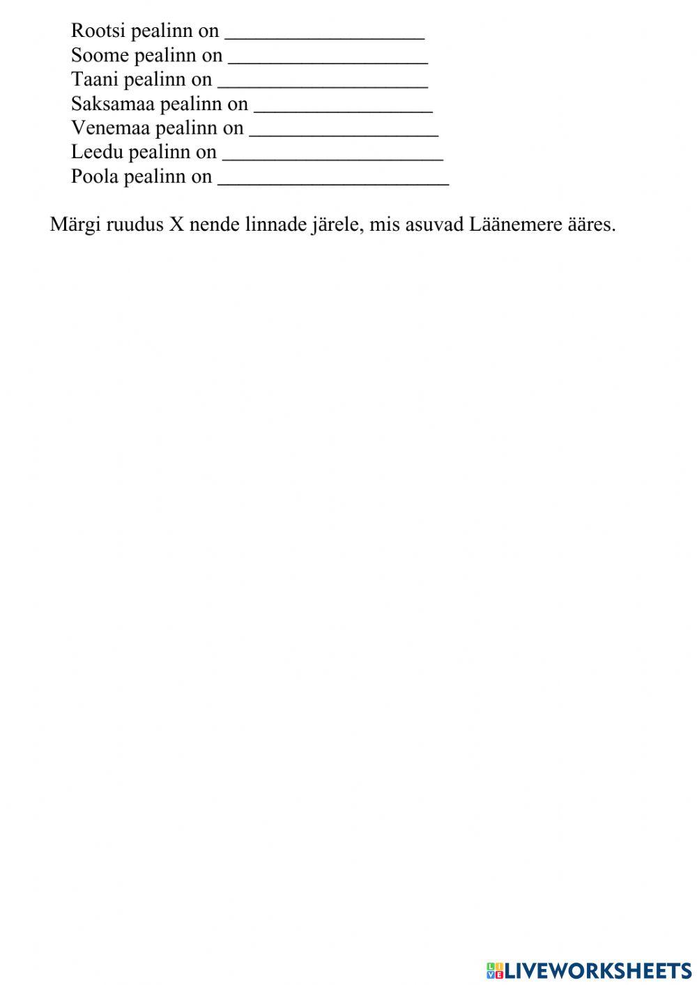 LÄÄNEMERI kontuurkaart