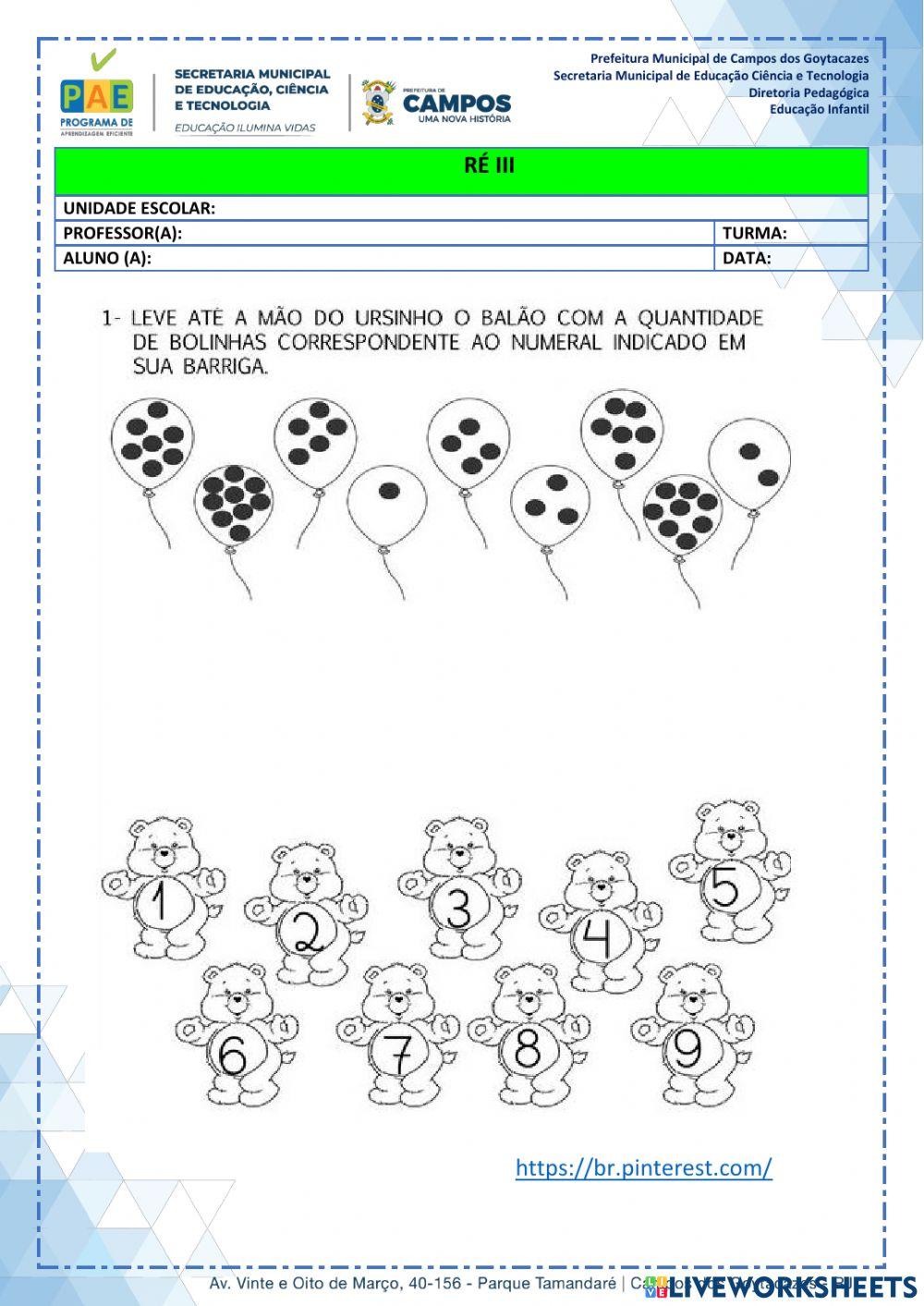 Sequência Numérica de 0 até 10