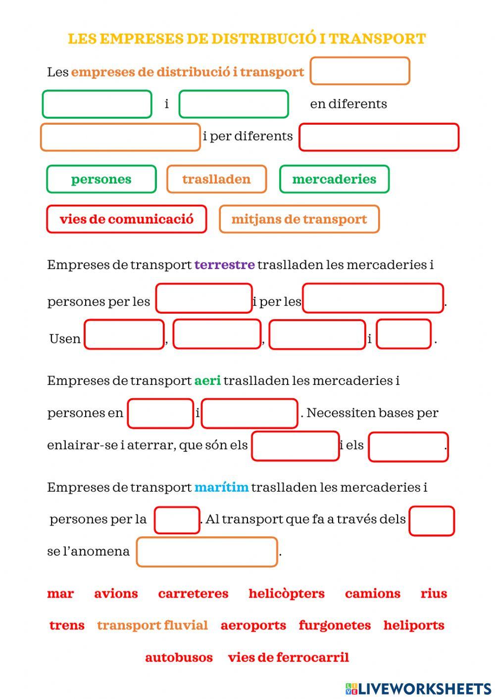 Socials - Les empreses de distribució i tansport 3
