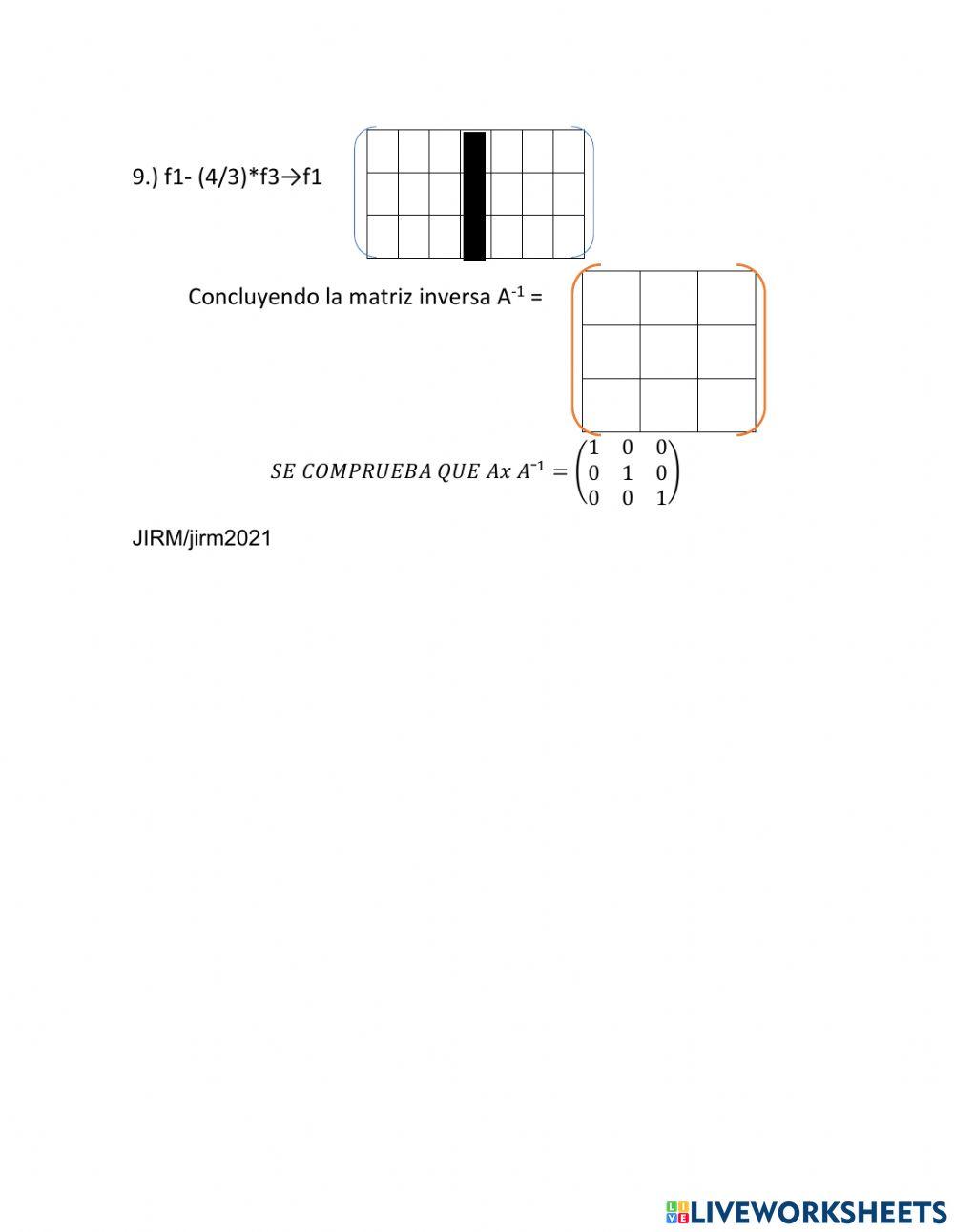 MATRIZ INVERSA 3X3-TIPO 3