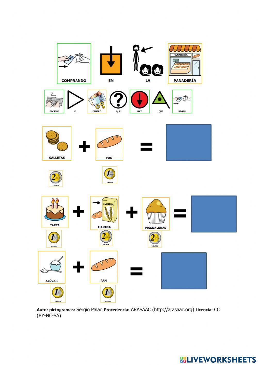 Comprando en la panadería