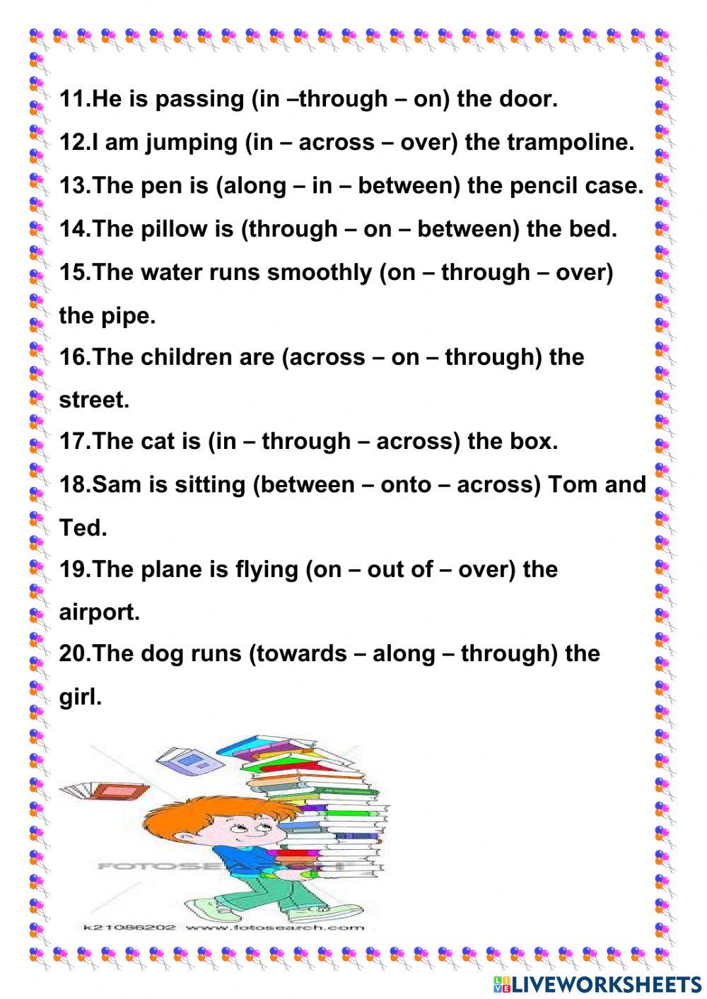 preposition of place grade 2