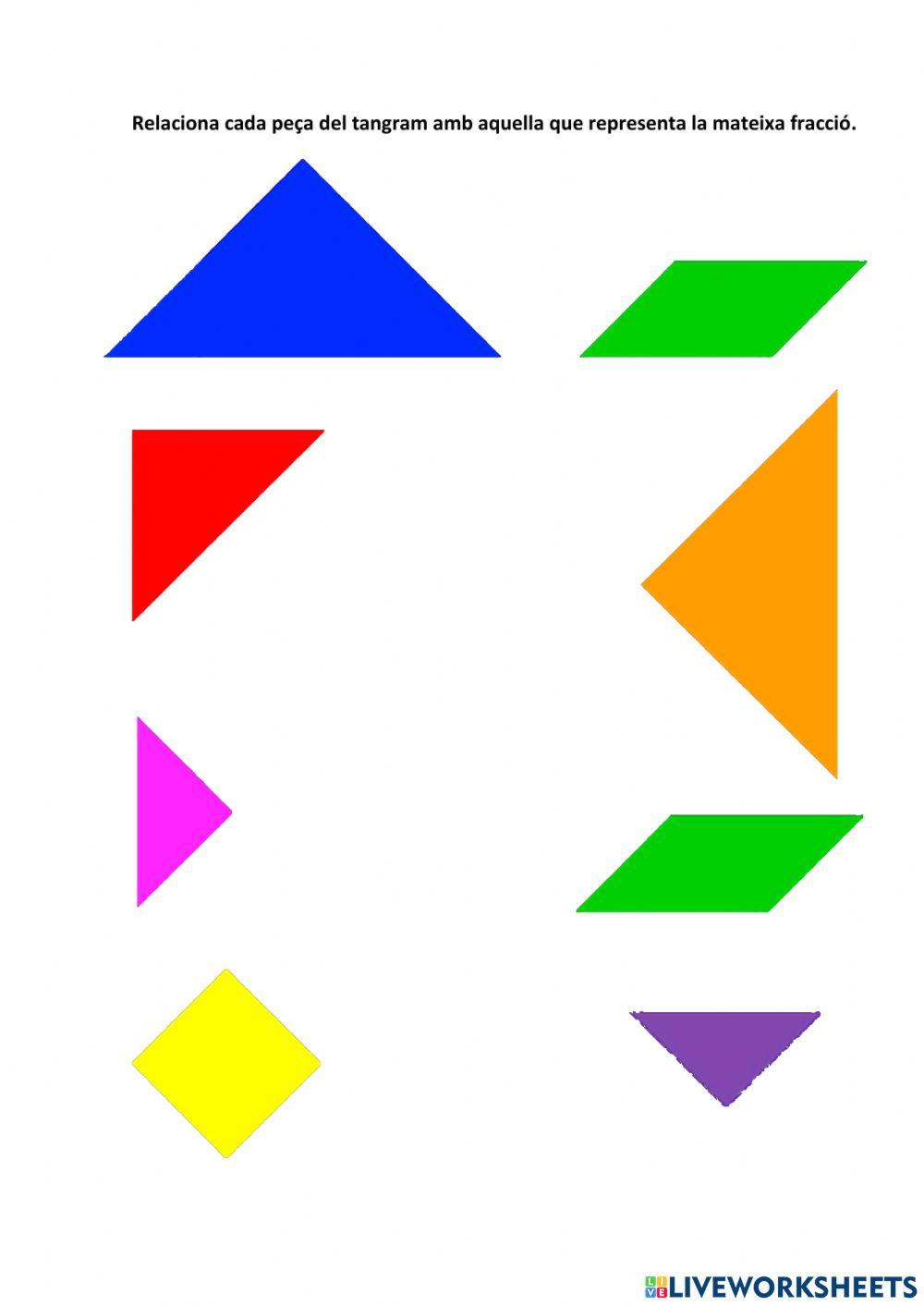 Practiquem Fraccions amb el Tangram