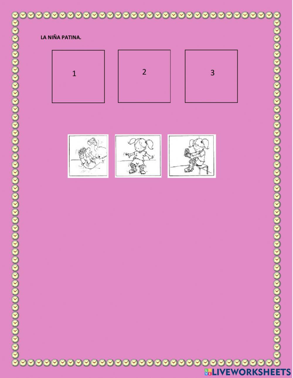 Secuencia temporal de 3 actos