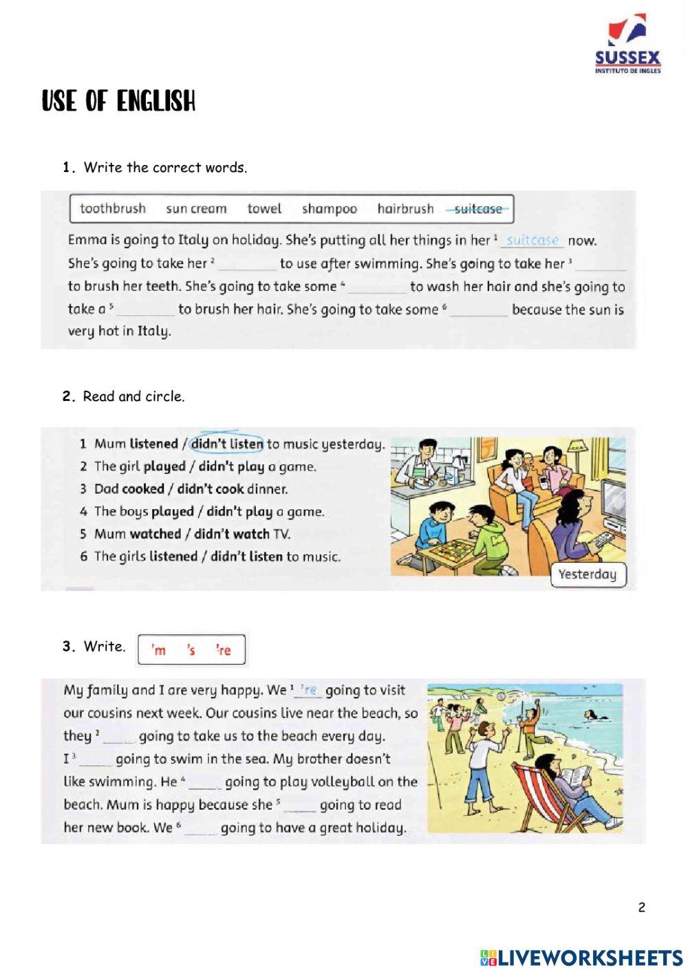 Revision: Units 14, 15, 1 & 2.