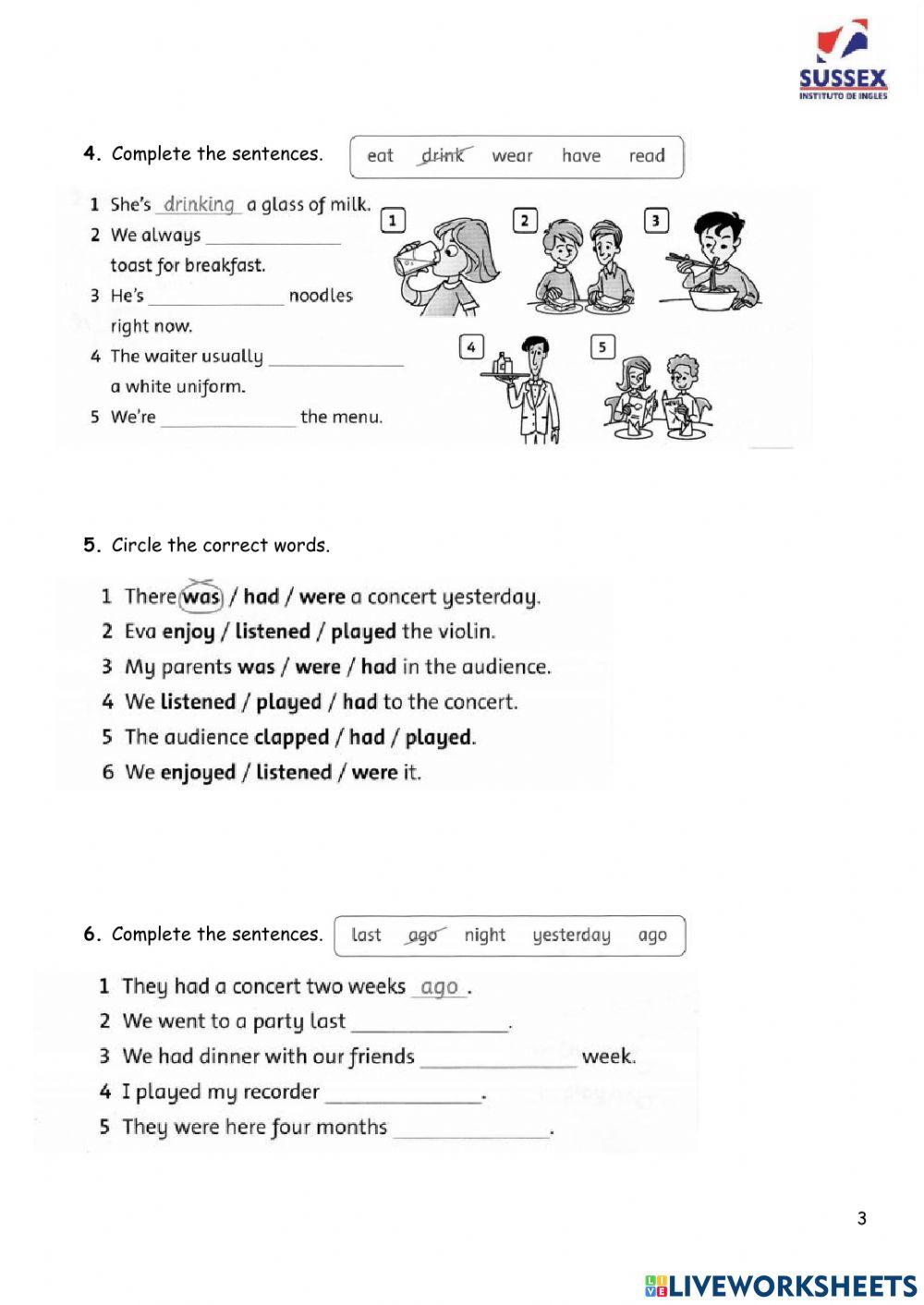 Revision: Units 14, 15, 1 & 2.