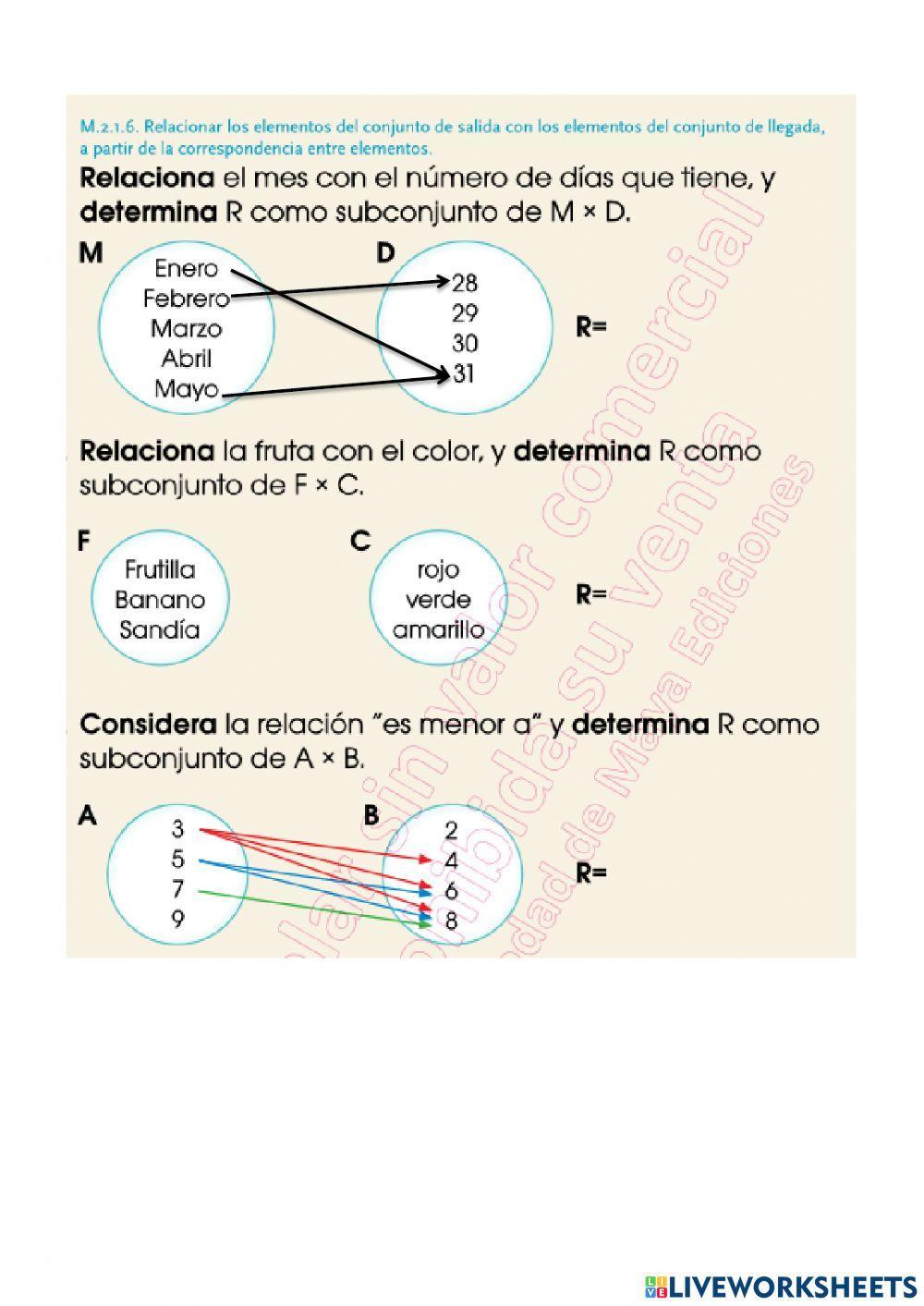 Correspondencia uno-uno, uno-varios