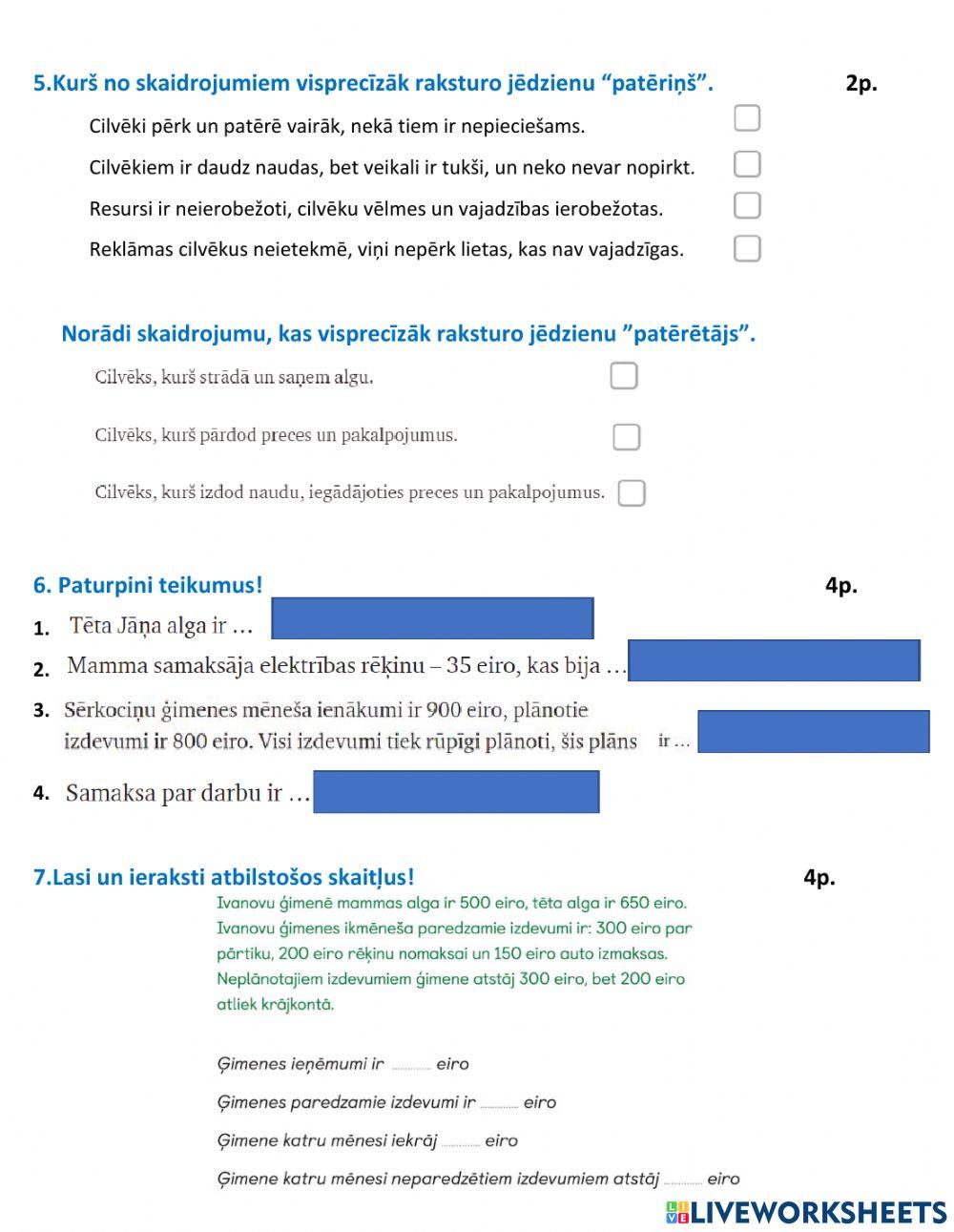 Vēlmes un vajadzības. Saprātīgais patērētājs.