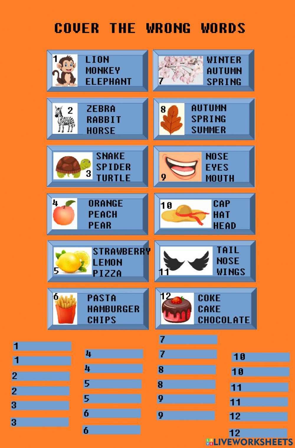 Vocabulary revision 1.2
