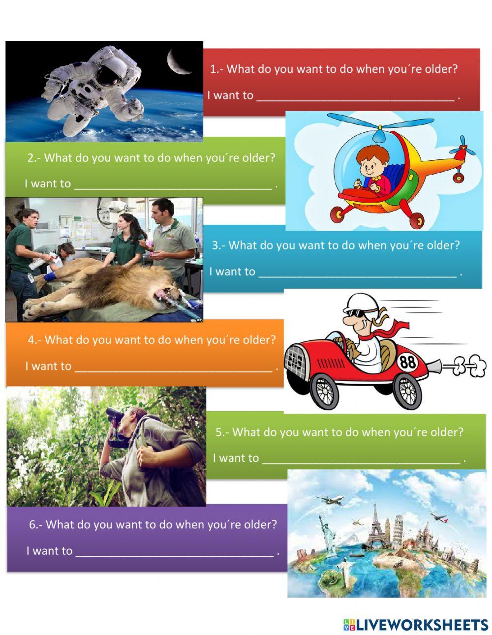 I want to She - He wants to