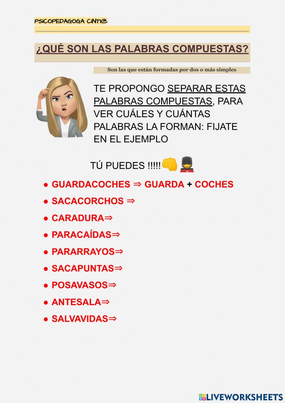 Palabras compuestas